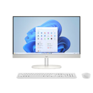 HP 24 -cr1011nw PC Intel Core Ultra 5 125U 60,5 cm (23.8") 1920 x 1080 px All-in-One PC 16 GB DDR5-SDRAM 512 GB SSD Windows 11 Home Wi-Fi 6 (802.11ax) AI PC Biały