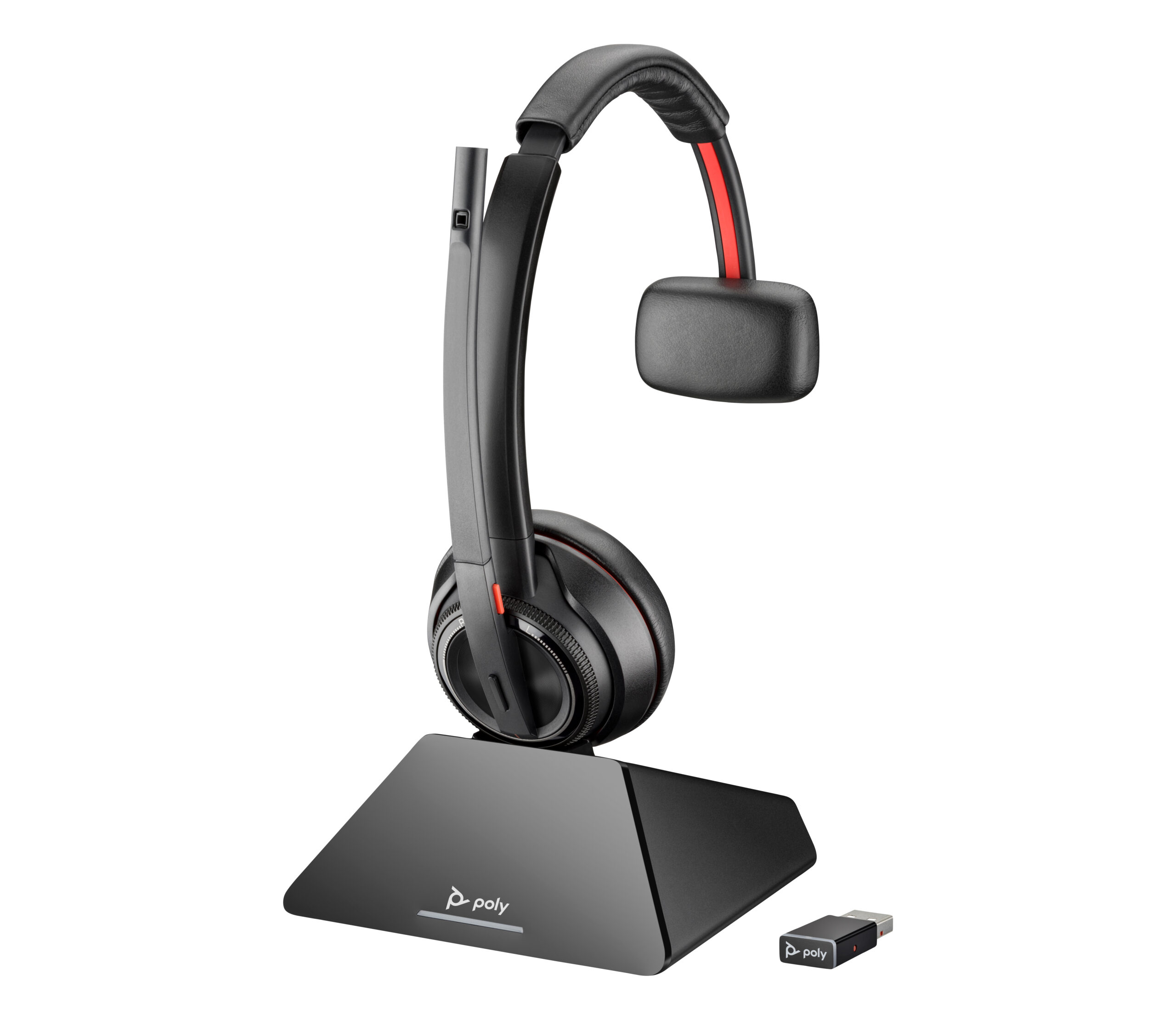 HP Poly Jednouszny zestaw słuchawkowy Poly Savi 8210 DECT 1880–1900 MHz + podstawka ładująca - obrazek 2