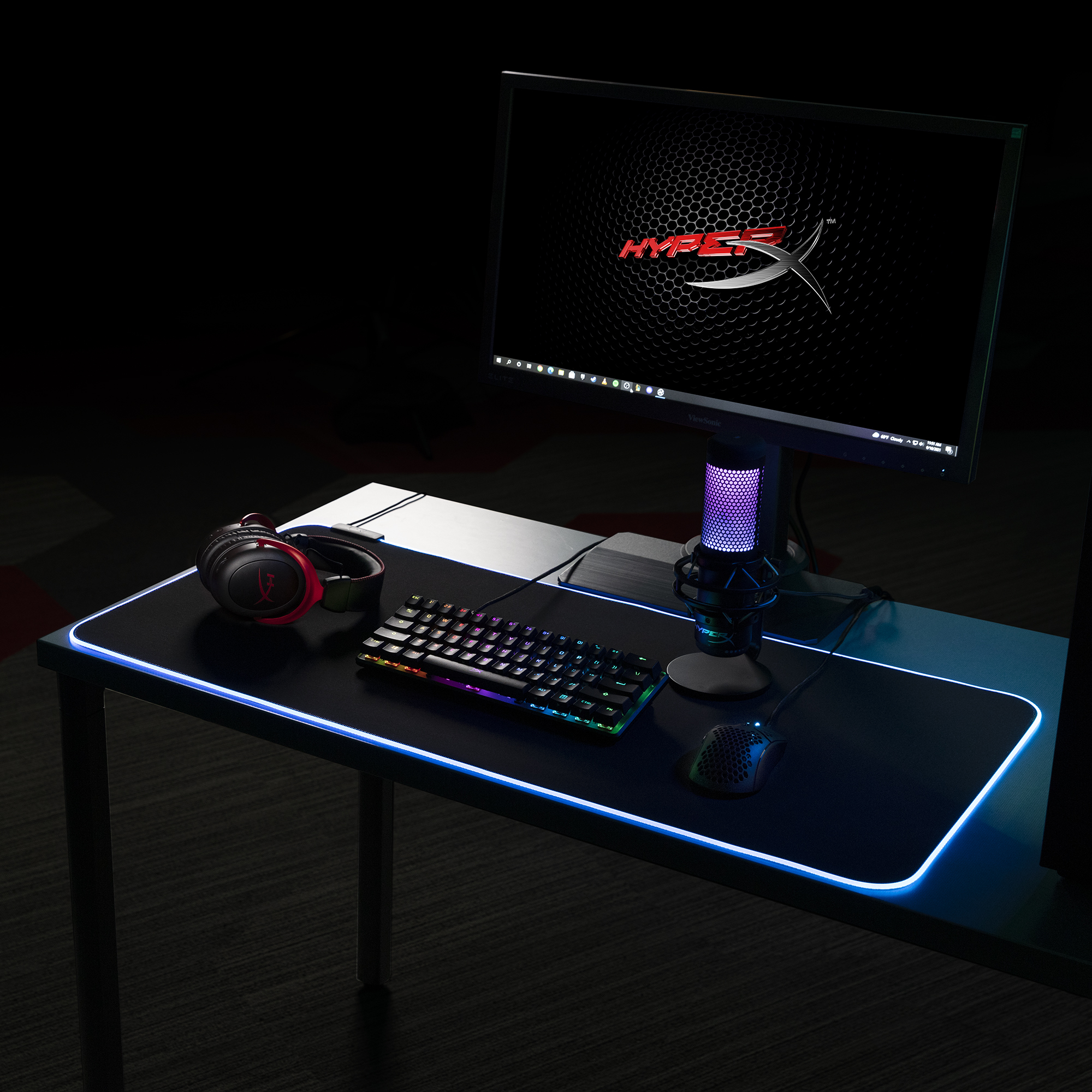 HyperX Pulsefire Mat – podkładka pod mysz do gier – tkanina (XL) - obrazek 4