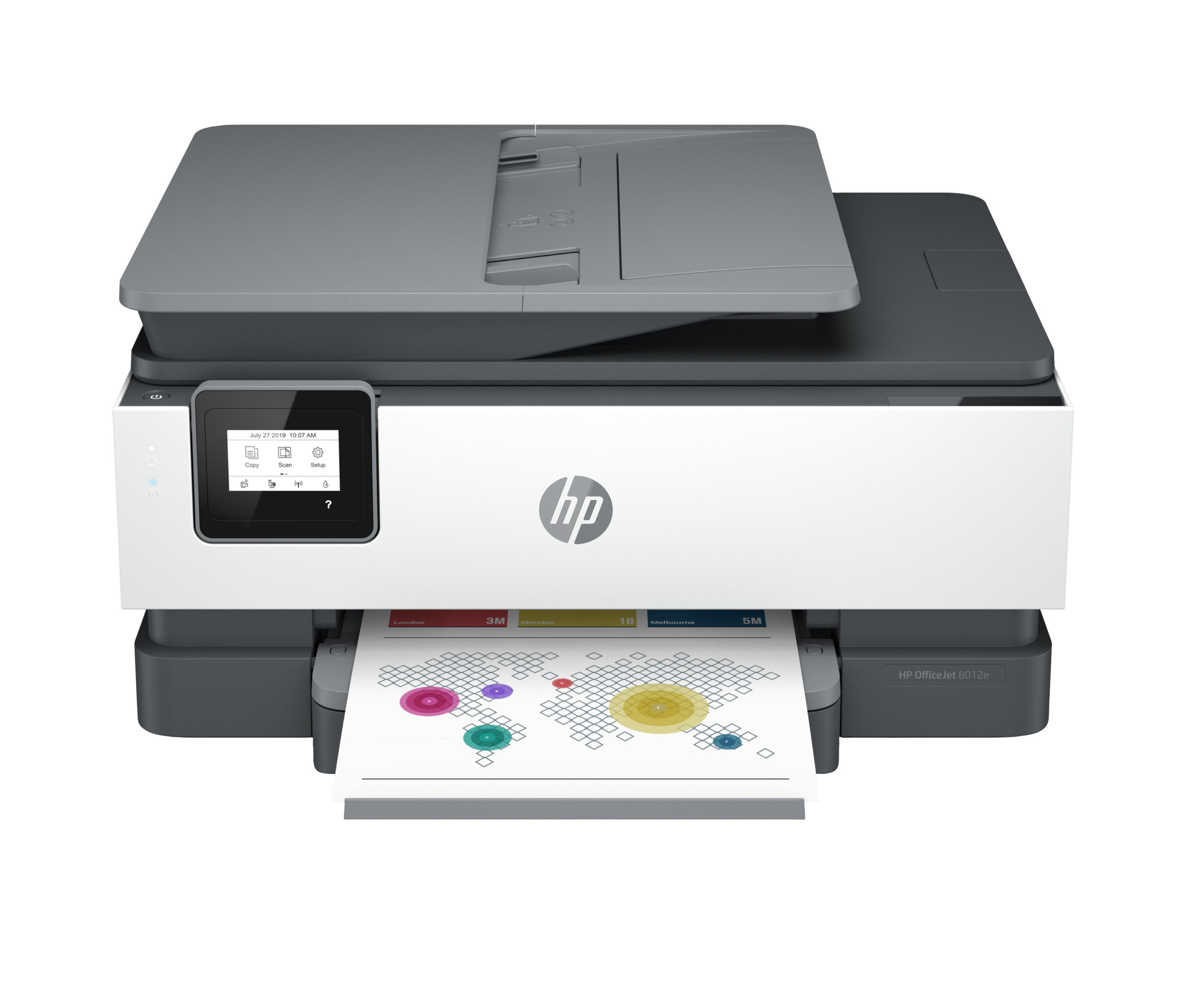 HP OfficeJet 8012e Bezprzewodowe All-in-One W kolorze Drukarka, Instant Ink; Drukowanie dwustronne