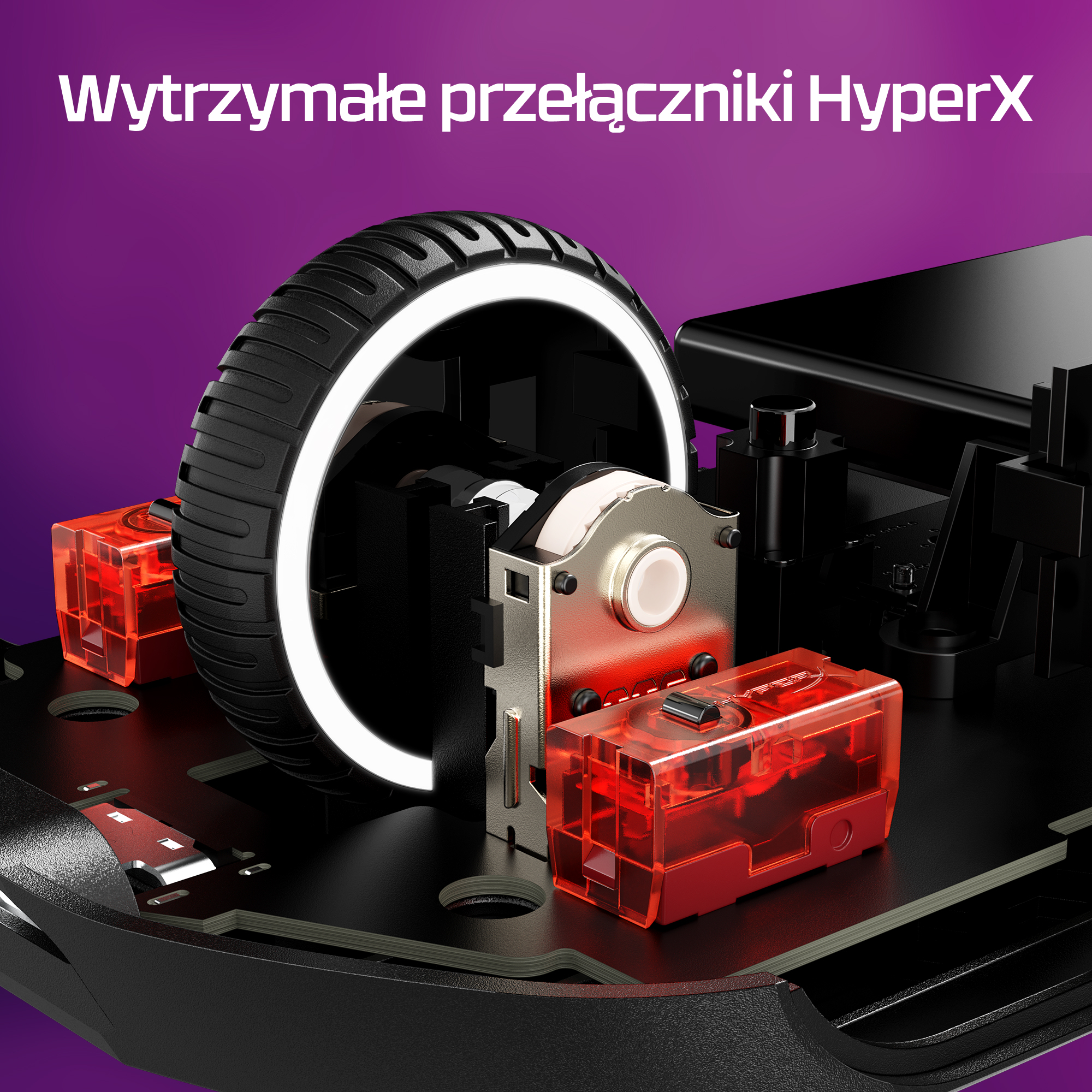 HyperX Pulsefire Haste 2 — bezprzewodowa mysz dla graczy (czarna) - obrazek 4