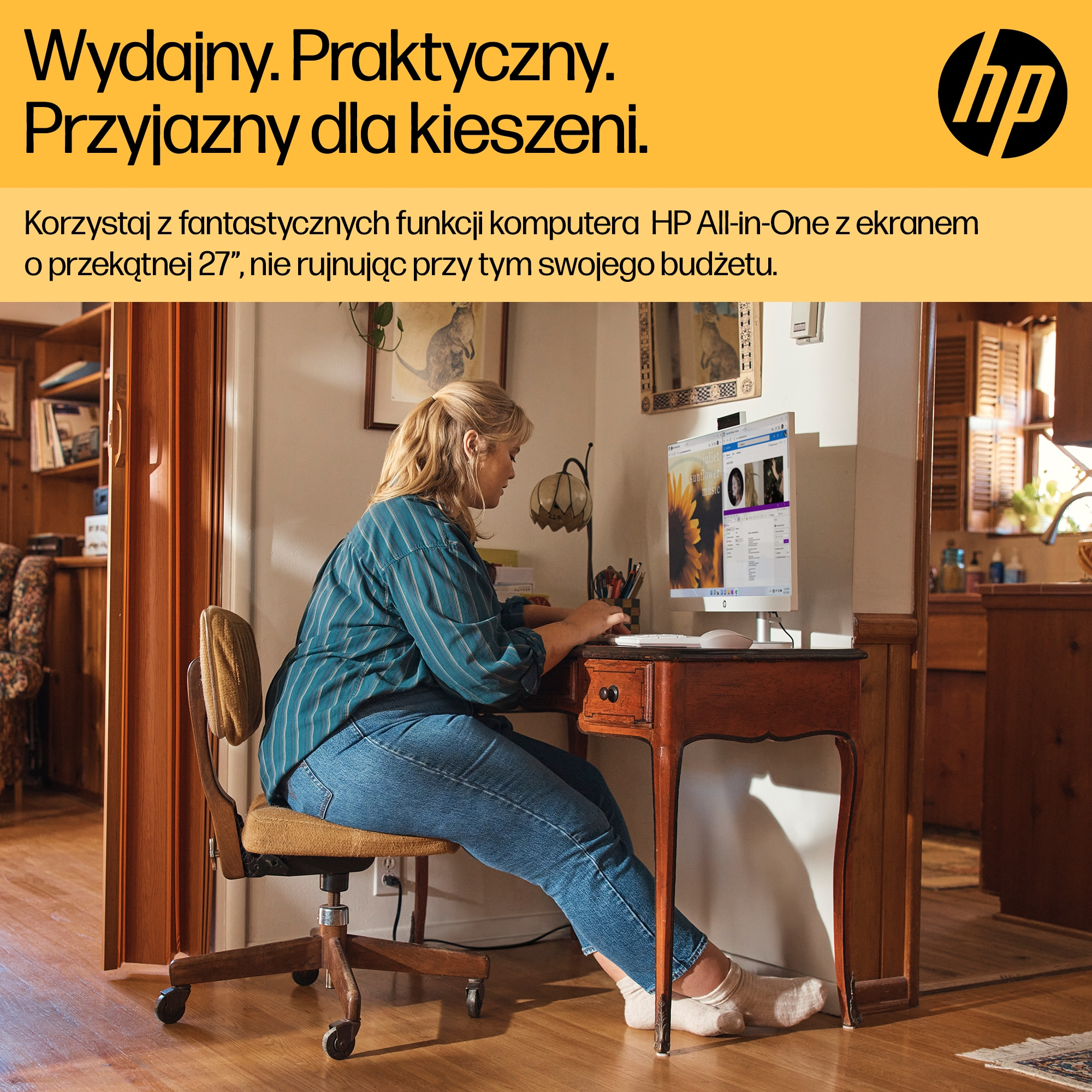 HP 27-cr0204nw AMD Ryzen™ 7 7730U 68,6 cm (27") 1920 x 1080 px All-in-One PC 16 GB DDR4-SDRAM 512 GB SSD Free DOS Wi-Fi 6 (802.11ax) Biały - obrazek 3