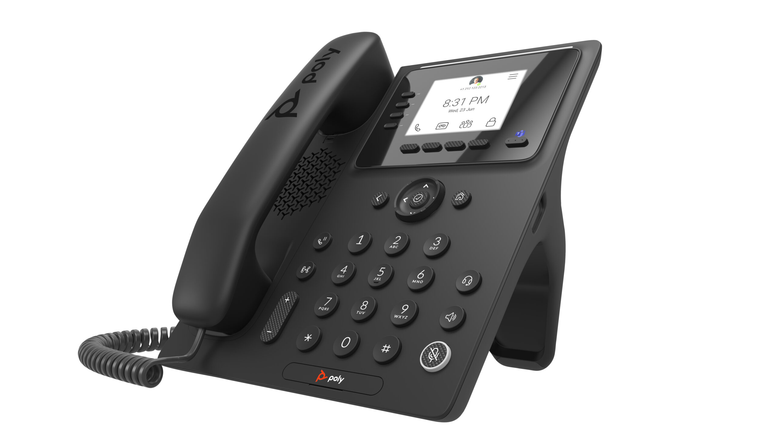 HP Poly Biznesowy telefon multimedialny Poly CCX 350 do aplikacji Microsoft Teams, z obsługą PoE - obrazek 2