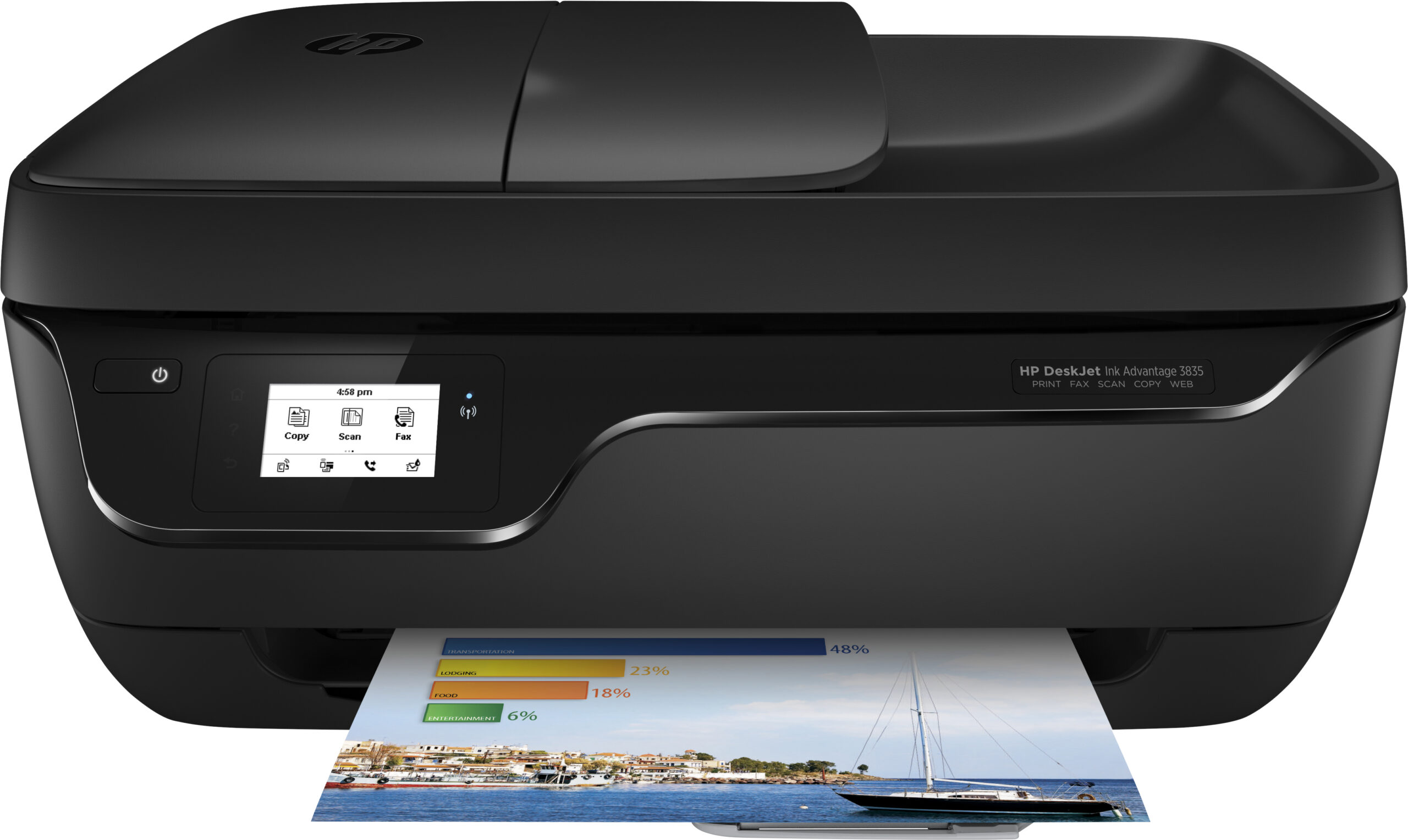 HP DeskJet Ink Advantage 3835 Termiczny druk atramentowy A4 4800 x 1200 DPI 8,5 stron/min Wi-Fi