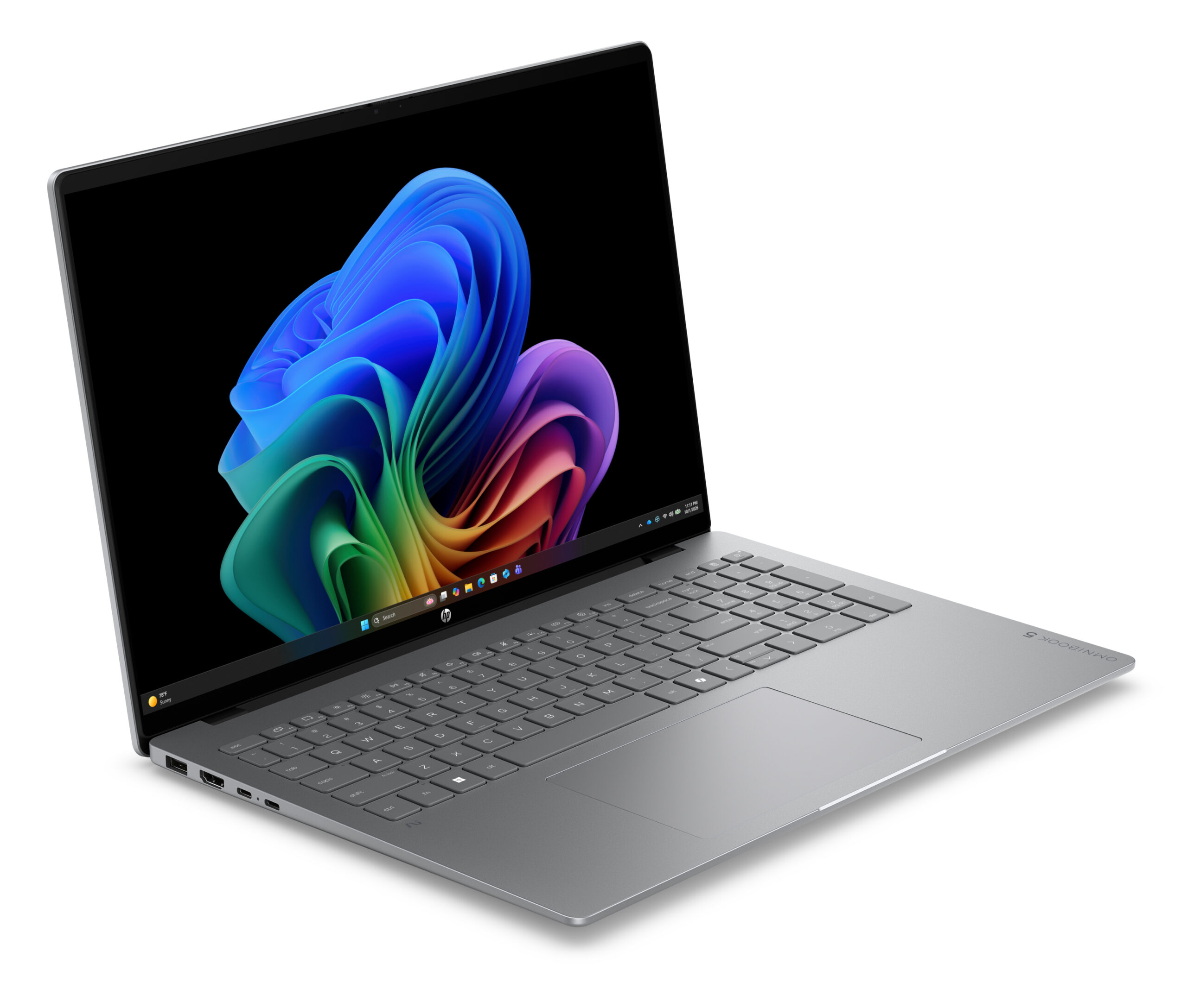 HP OmniBook 5 Laptop Next Gen AI 16-bp0006nwx Copilot+ PC AMD Ryzen AI 7 445 40,6 cm (16") Ekran dotykowy 2K 16 GB LPDDR5x-SDRAM 512 GB SSD Wi-Fi 7 (802.11be) Windows 11 Home Srebrny - obrazek 2