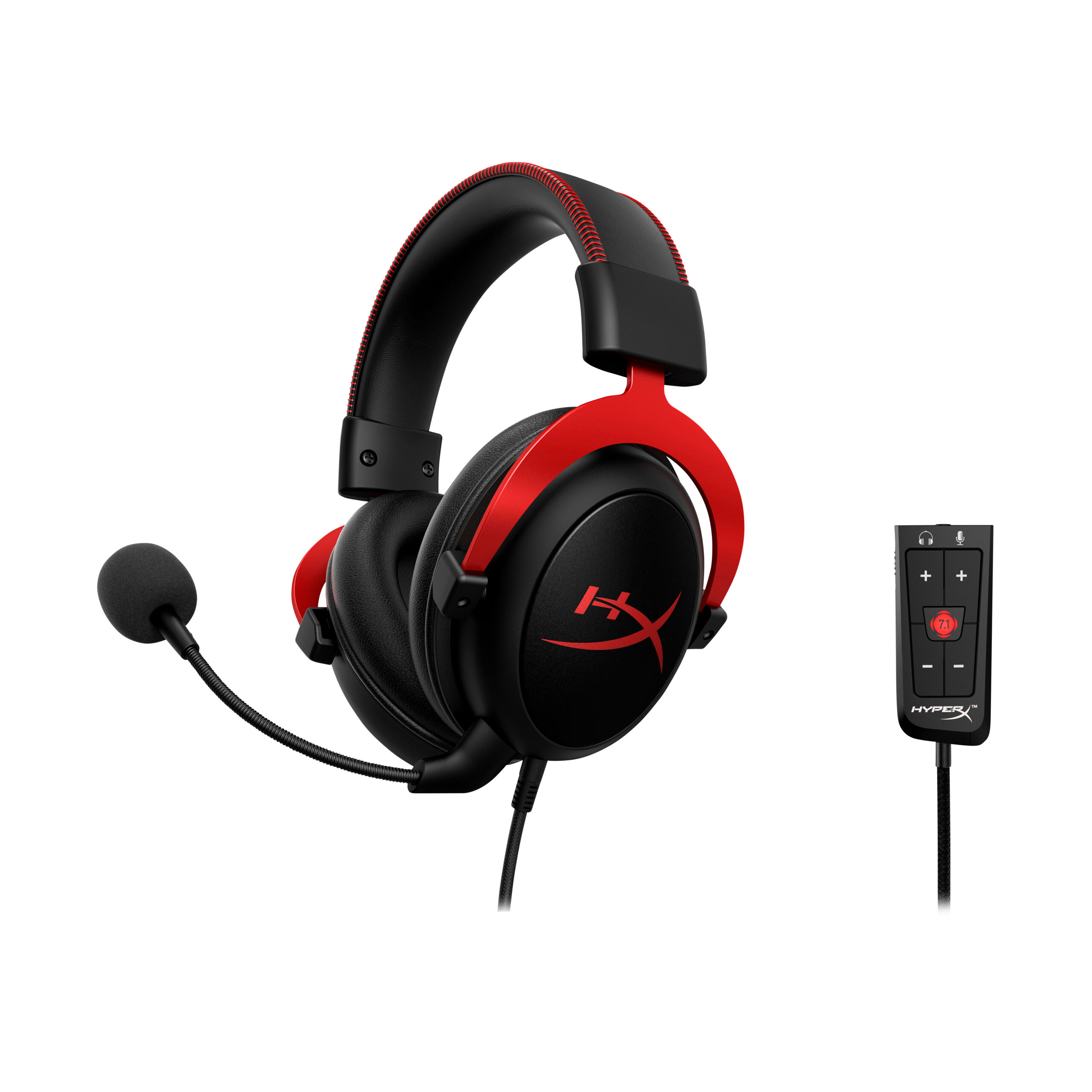 HyperX Cloud II – zestaw słuchawkowy do gier (czarno-czerwony) - obrazek 2