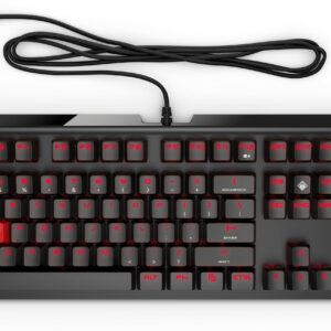 HP OMEN 1100 klawiatura Gaming USB QWERTY Angielski Czarny