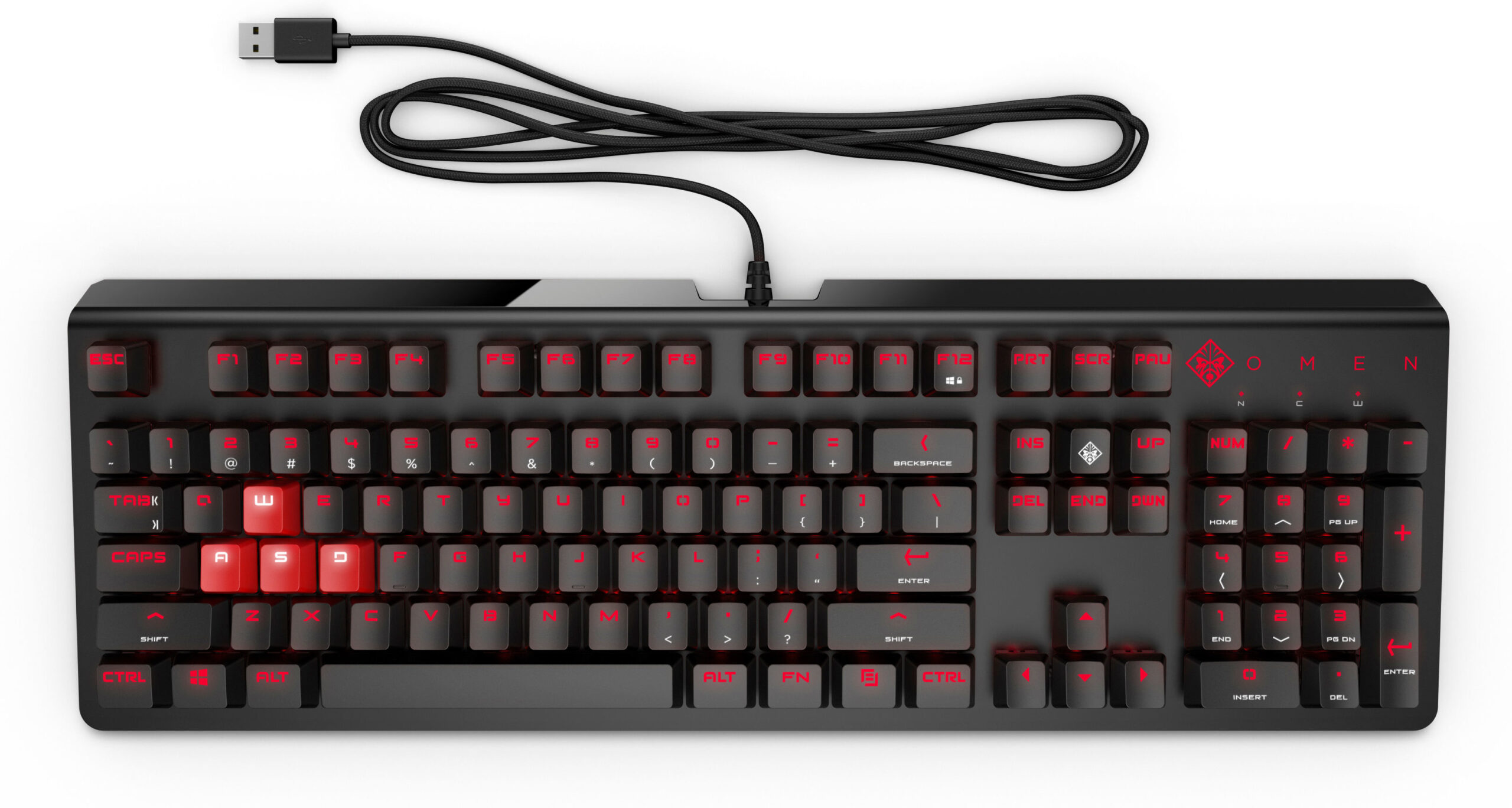 HP OMEN 1100 klawiatura Gaming USB QWERTY Angielski Czarny