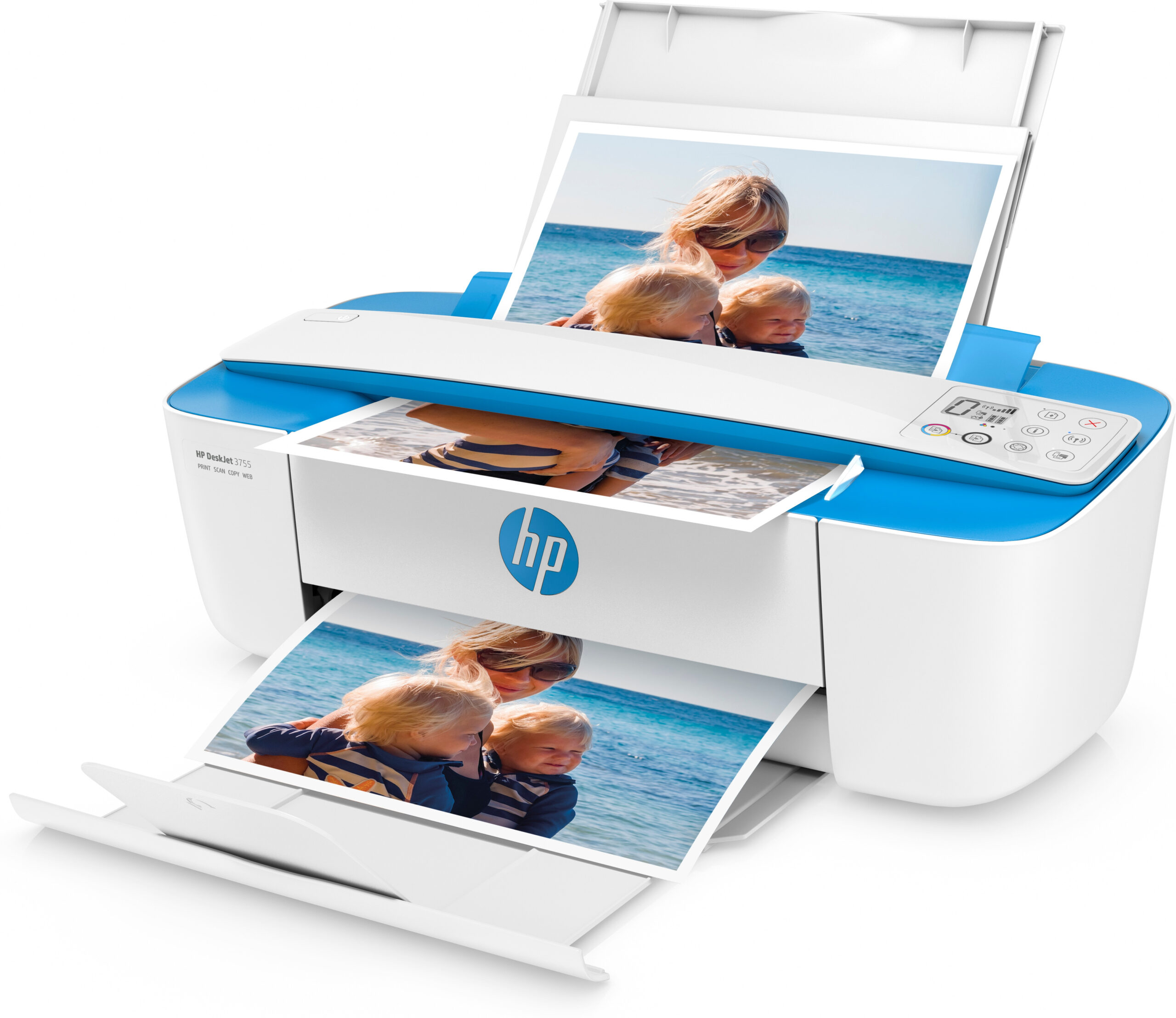 HP DeskJet 3760 Bezprzewodowe All-in-One W kolorze Drukarka, Instant Ink; Kopiarka, skaner - obrazek 2