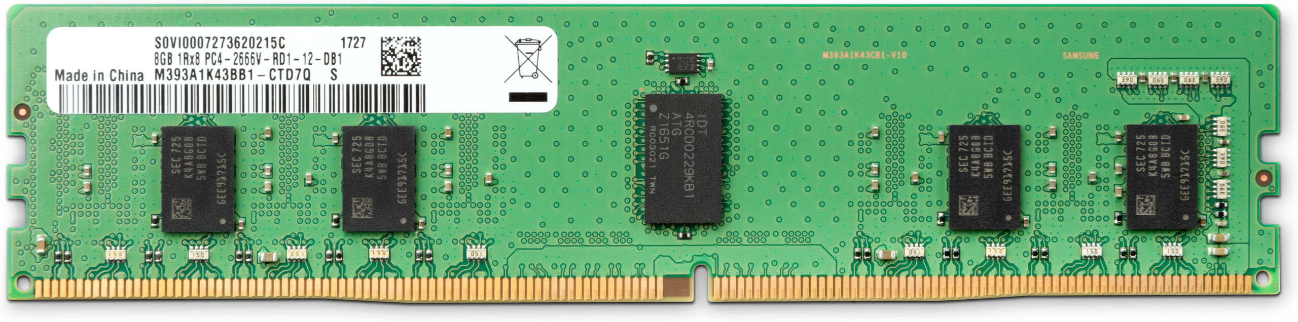 HP 1XD84AA moduł pamięci 8 GB 1 x 8 GB DDR4 288-pin DIMM Korekcja ECC - obrazek 2