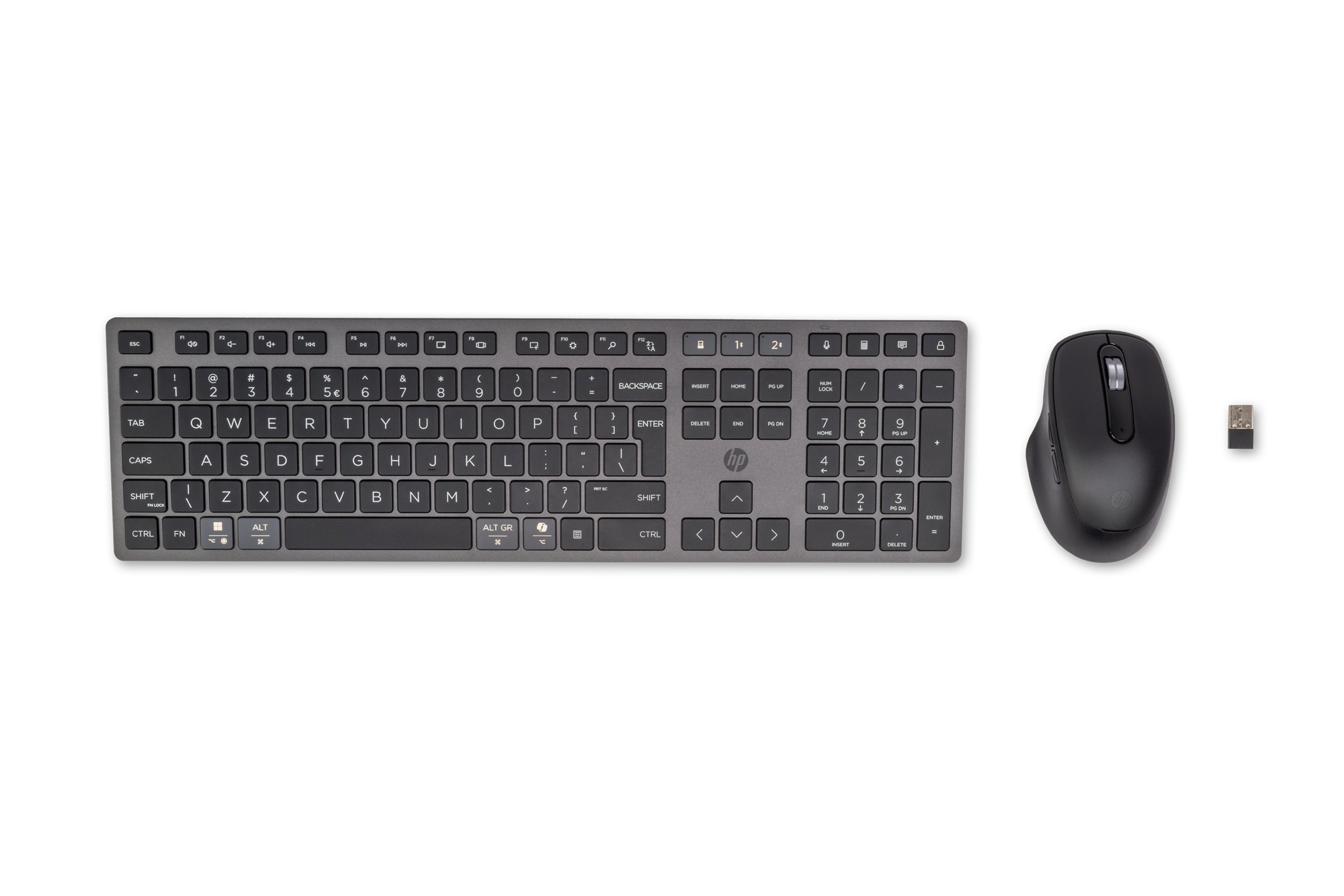 HP 720 Multi-Device Rechargeable Wireless Keyboard and Mouse Combo (9T5A9AA)
