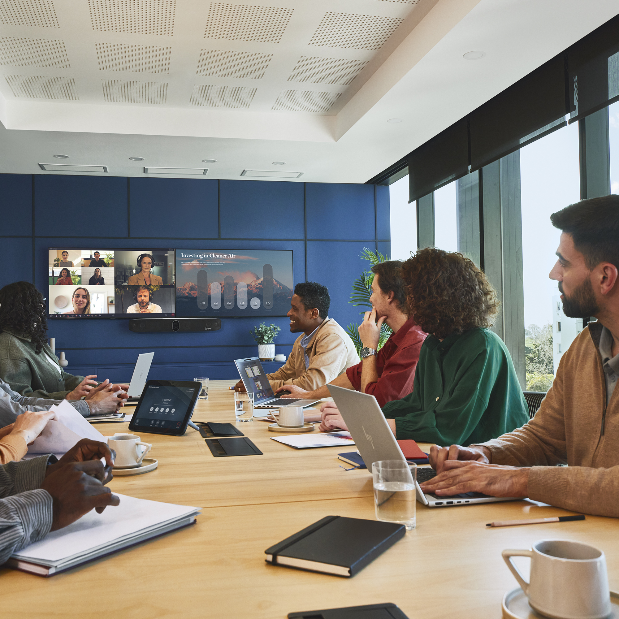 HP Poly Wideobar Poly Studio X72 All-in-One bez łączności radiowej i kabla zasilającego TAA - obrazek 5