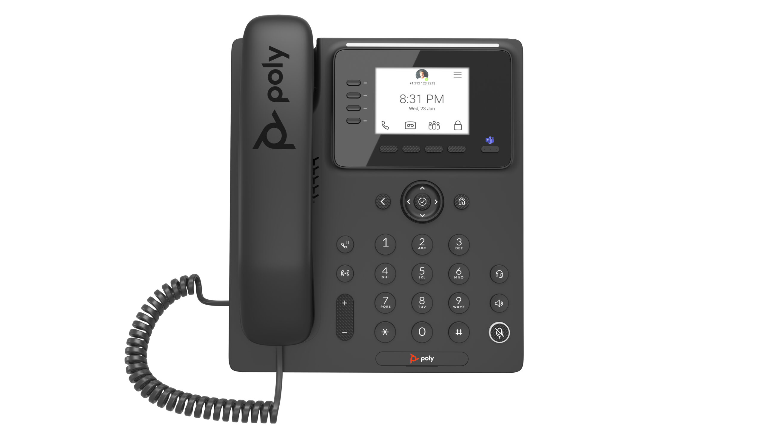 HP Poly Biznesowy telefon multimedialny Poly CCX 350 do aplikacji Microsoft Teams, z obsługą PoE