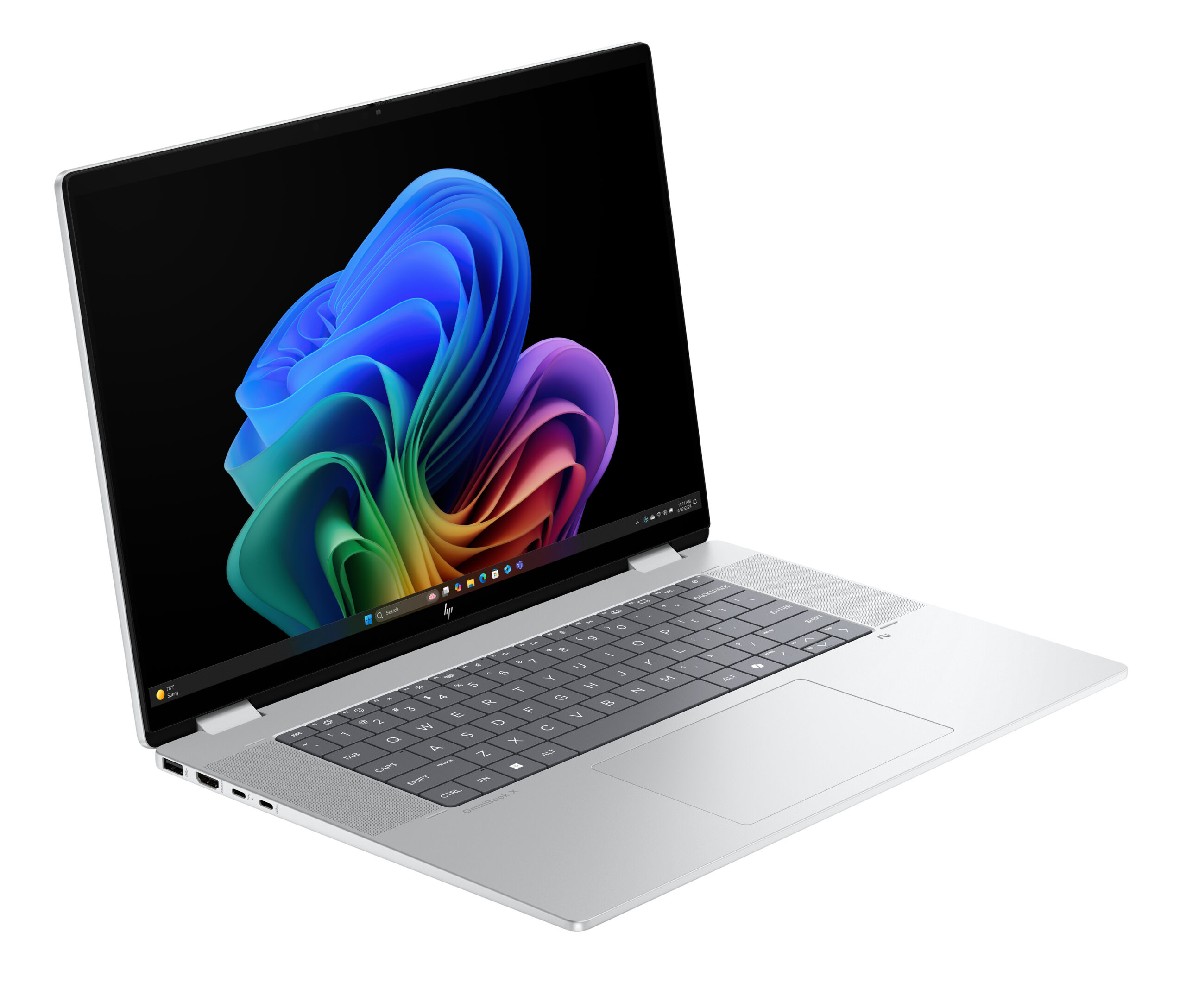 HP OmniBook X Flip 2-in-1 Laptop Next Gen AI 16-as0003nwx Copilot+ PC Intel Core Ultra 5 226V 40,6 cm (16") Ekran dotykowy 2K 16 GB LPDDR5x-SDRAM 512 GB SSD Wi-Fi 6E (802.11ax) Windows 11 Home Srebrny - obrazek 2
