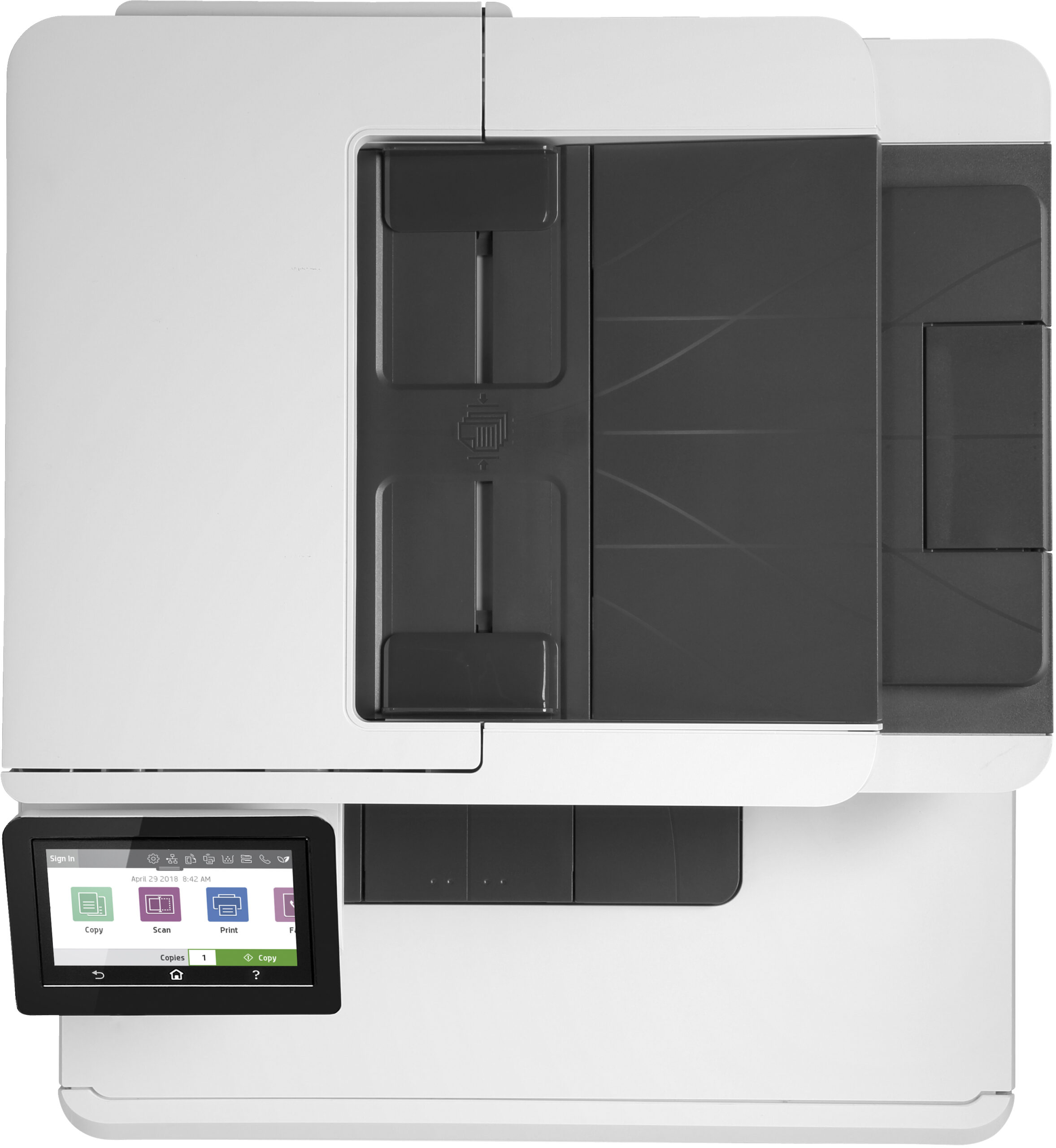 HP Color LaserJet Pro Urządzenie wielofunkcyjne M479fnw, Drukowanie, kopiowanie, skanowanie, faksowanie, poczta elektroniczna, Skanowanie do wiadomości e-mail / pliku PDF; Automatyczny podajnik dokumentów bez zwijania na 50 arkuszy - obrazek 5