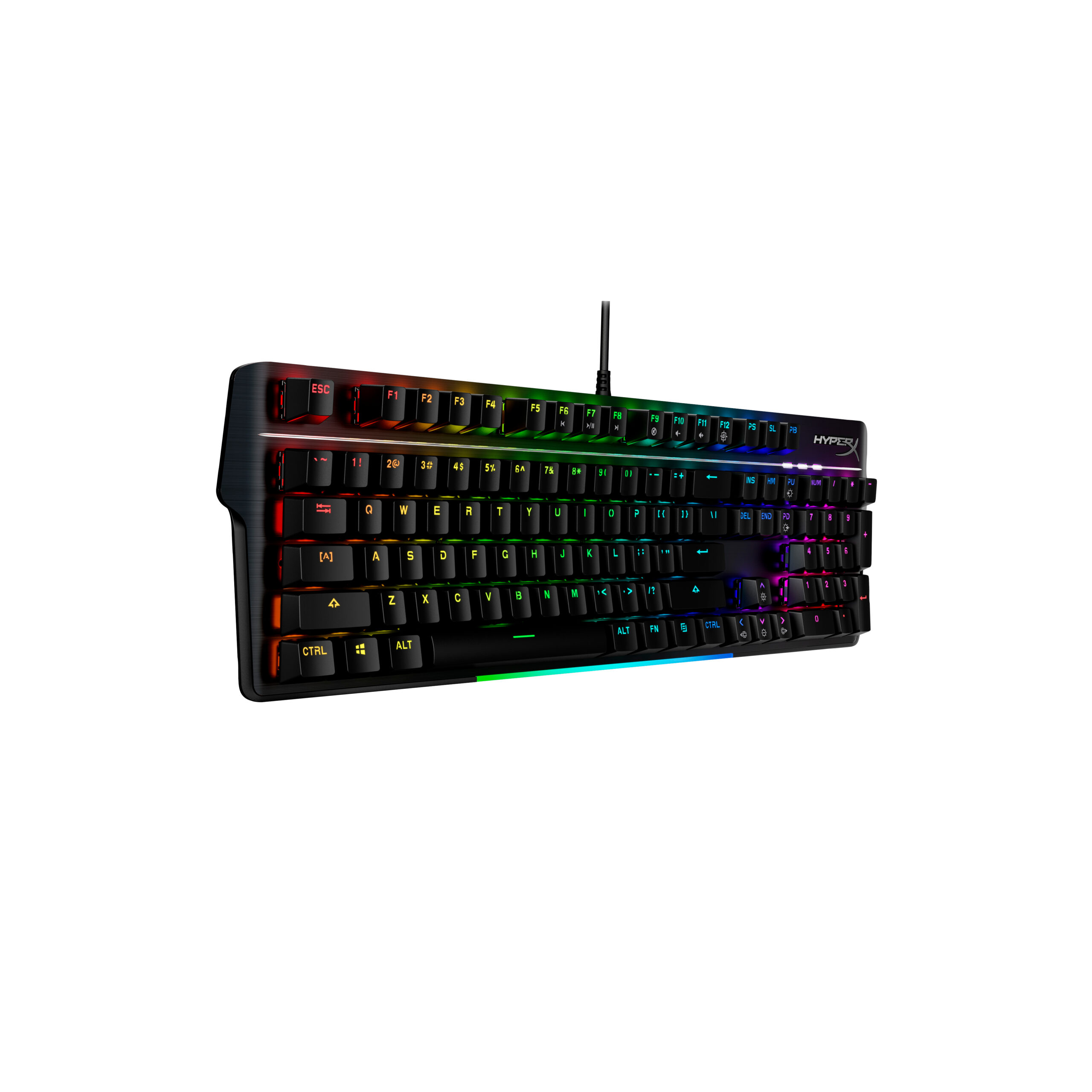 HyperX Alloy MKW100 – mechaniczna klawiatura dla graczy – czerwona (układ US) - obrazek 2