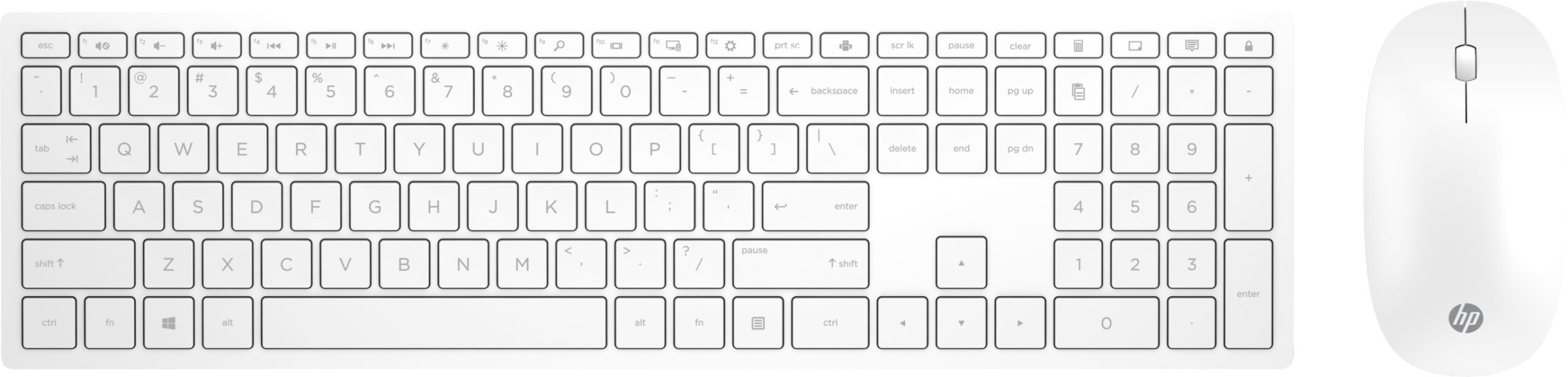 HP Zestaw bezprzewodowy myszy i klawiatury Pavilion 800 - biały 4CF00AA - obrazek 4
