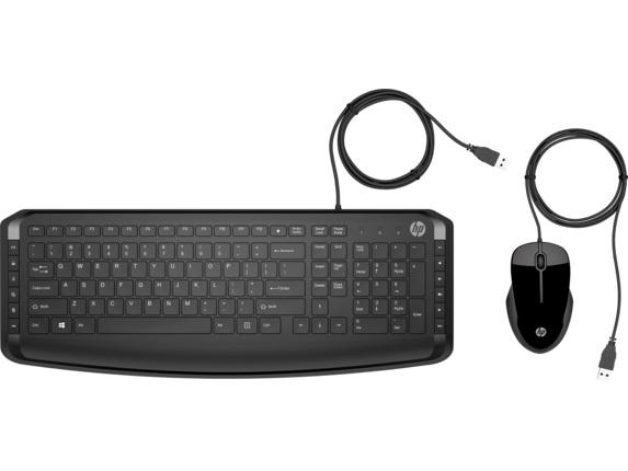HP Pavilion 200 Przewodowy Zestaw Klawiatura i Mysz Czarny - obrazek 2