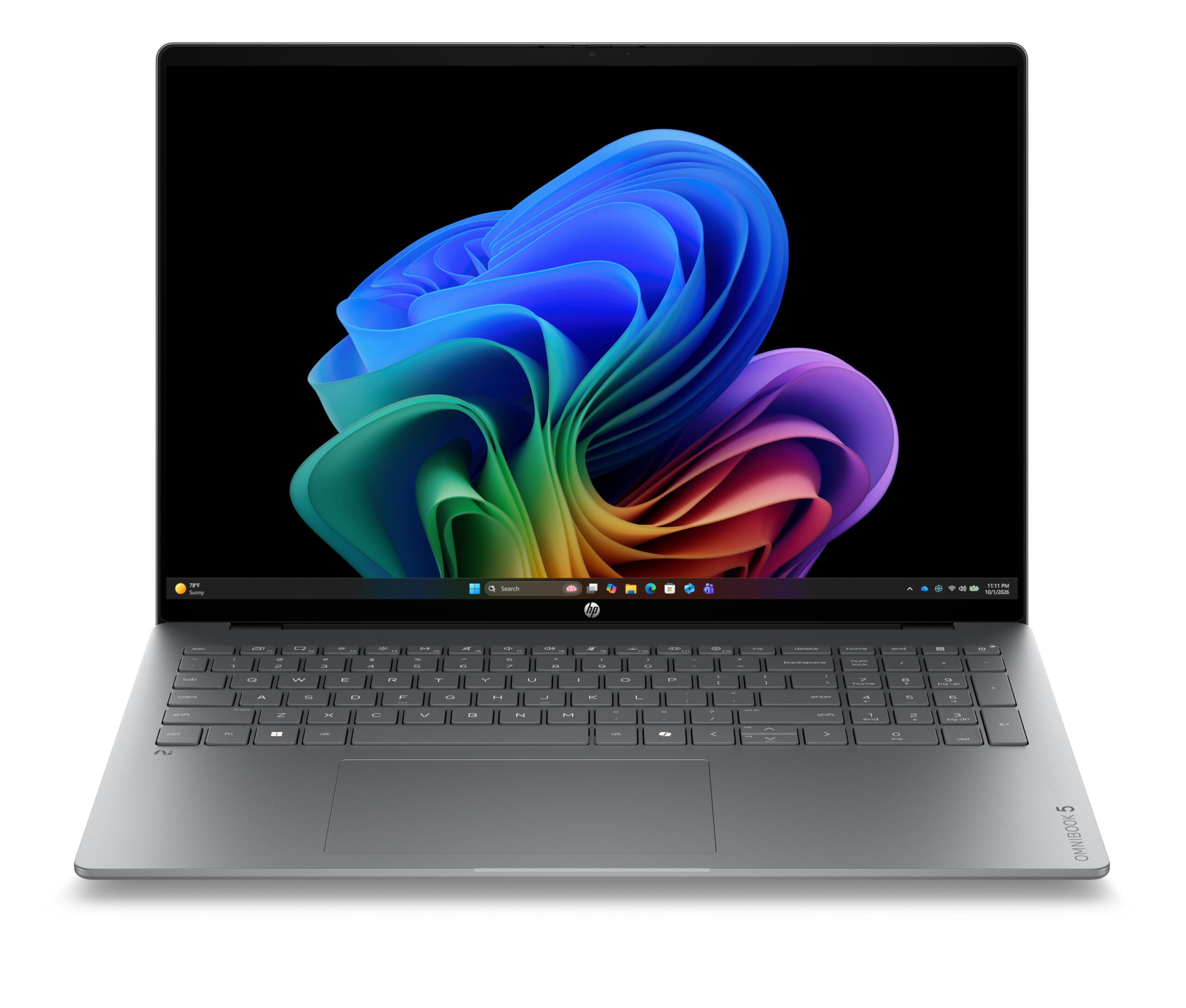 HP OmniBook 5 Laptop Next Gen AI 16-bp0006nwx Copilot+ PC AMD Ryzen AI 7 445 40,6 cm (16") Ekran dotykowy 2K 16 GB LPDDR5x-SDRAM 512 GB SSD Wi-Fi 7 (802.11be) Windows 11 Home Srebrny