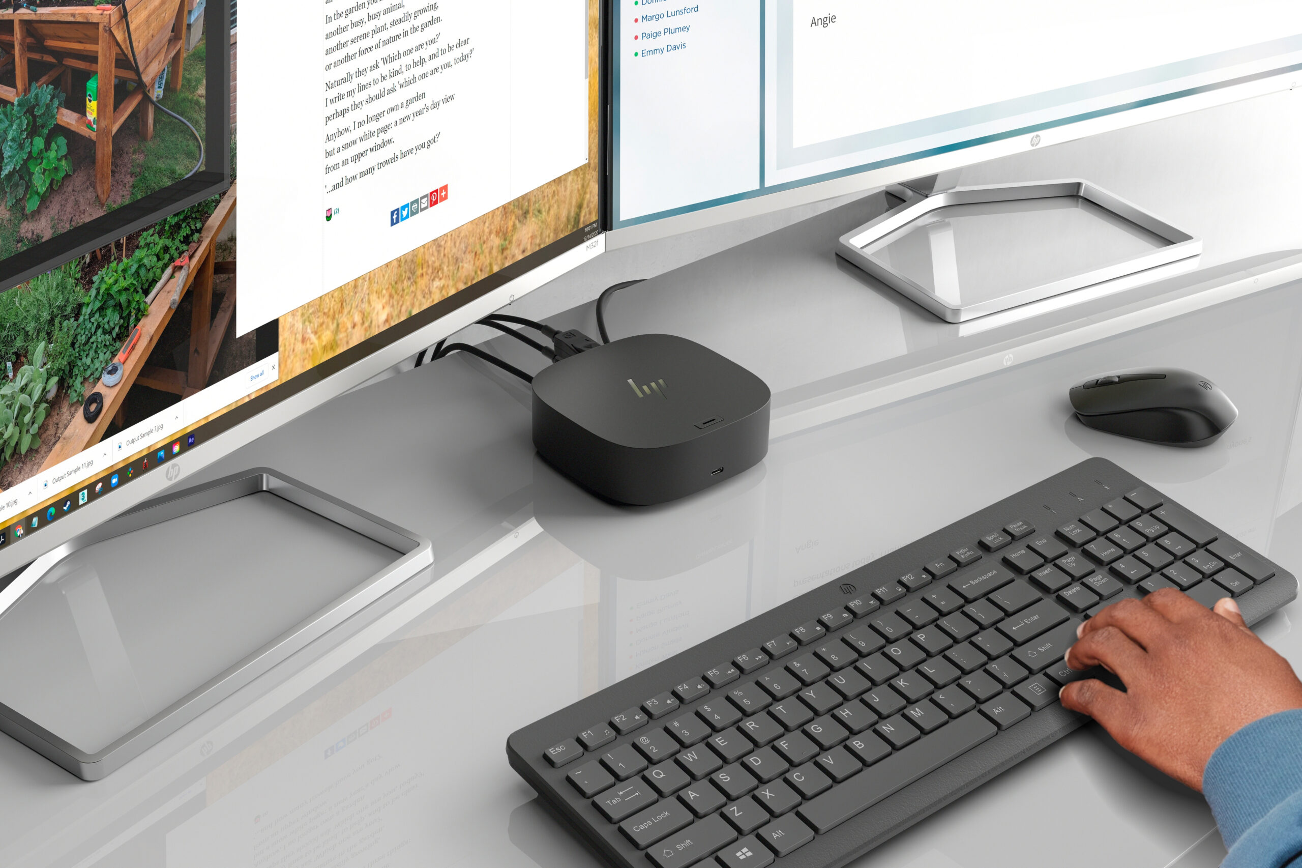 Zestaw klawiatura + mysz HP 330 Wireless Combo czarne 2V9E6AA - obrazek 5