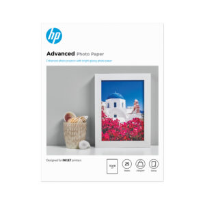 HP Papier fotograficzny Advanced Photo, błyszczący, 250 g/m2, 13 × 18 cm (127 × 178 mm), 25 arkuszy