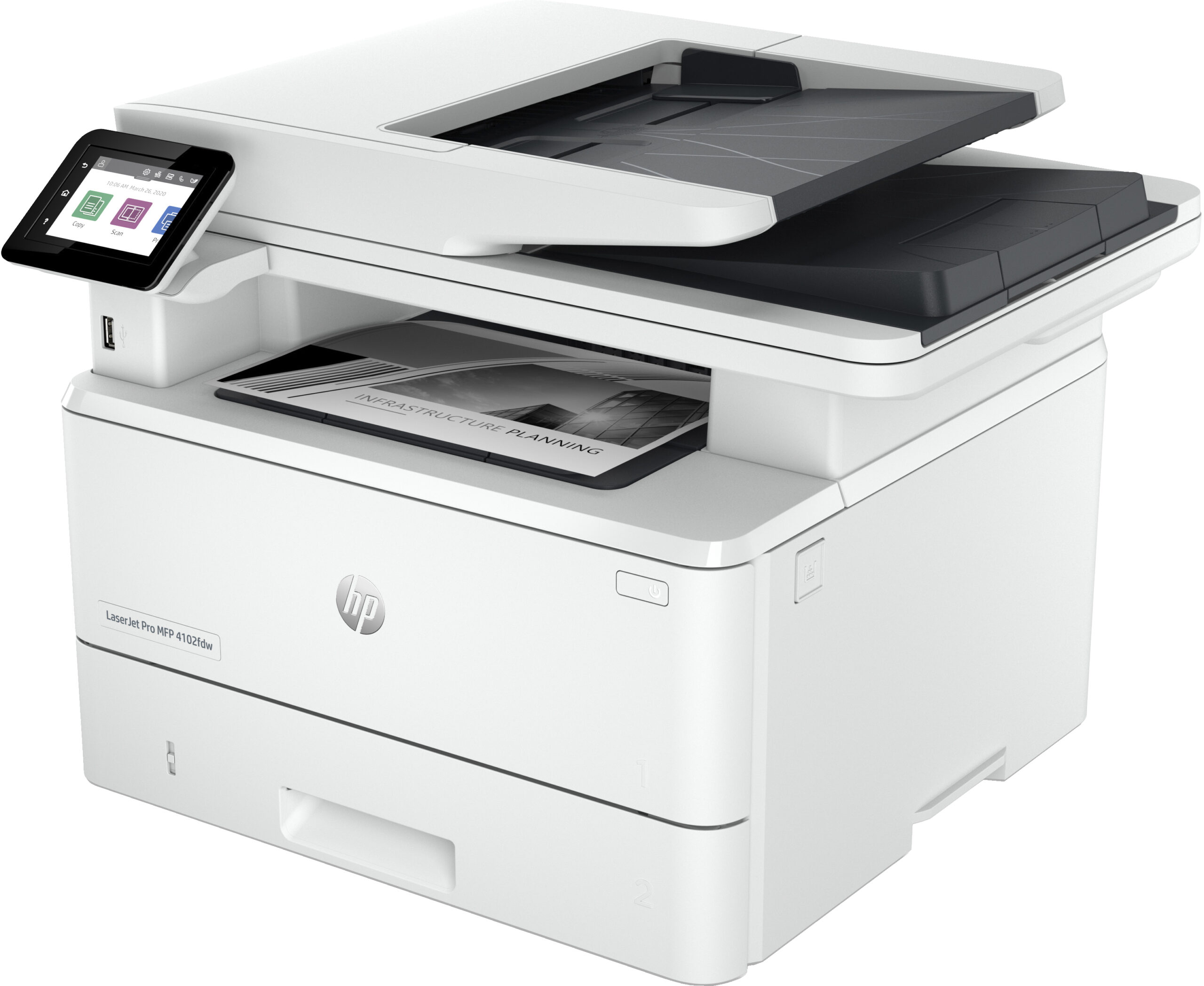 HP LaserJet Pro 4102dw - Monochromatyczne Urządzenie Wielofunkcyjne - obrazek 4