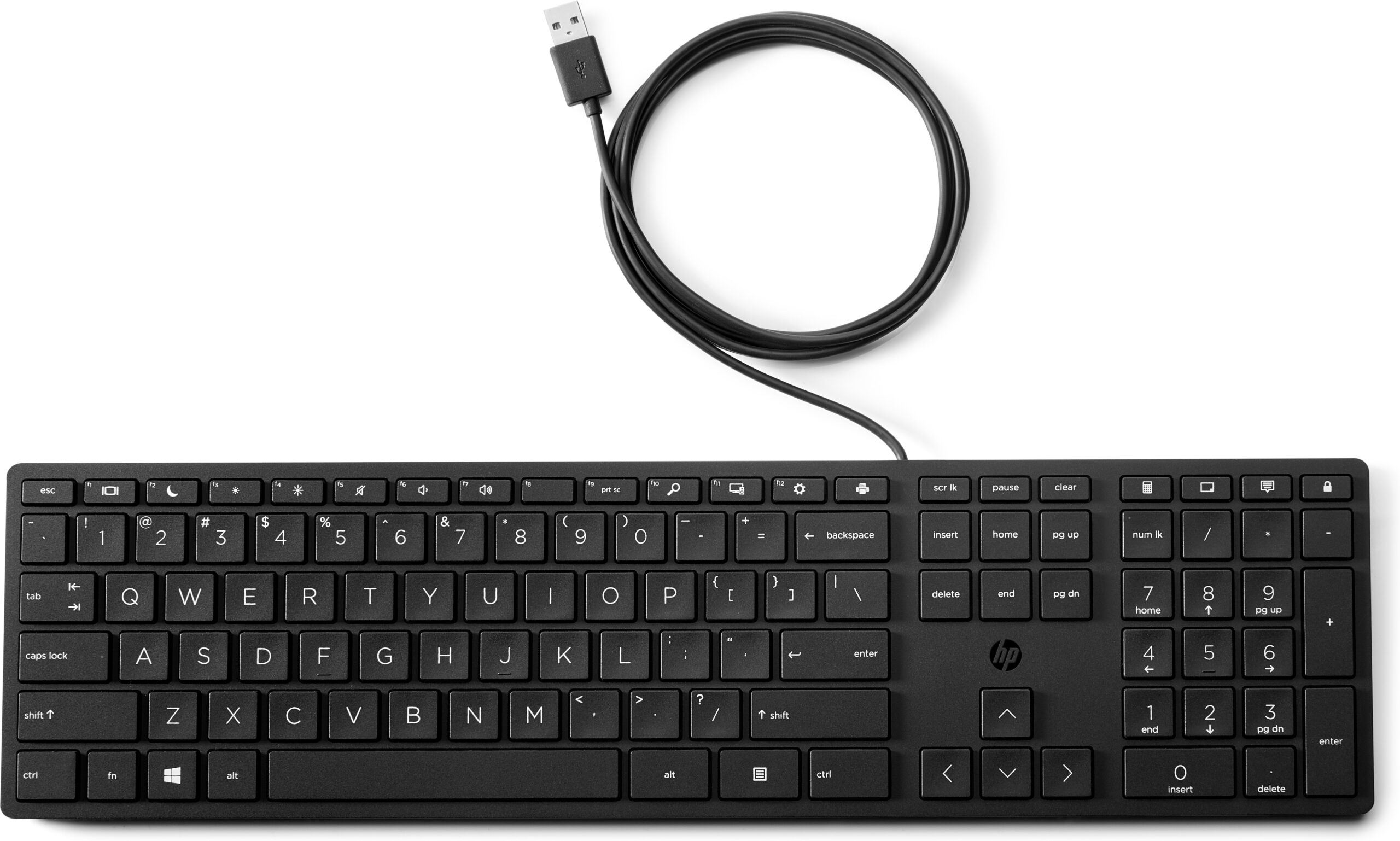 HP Wired Desktop 320K Keyboard (Bulk12) - obrazek 2