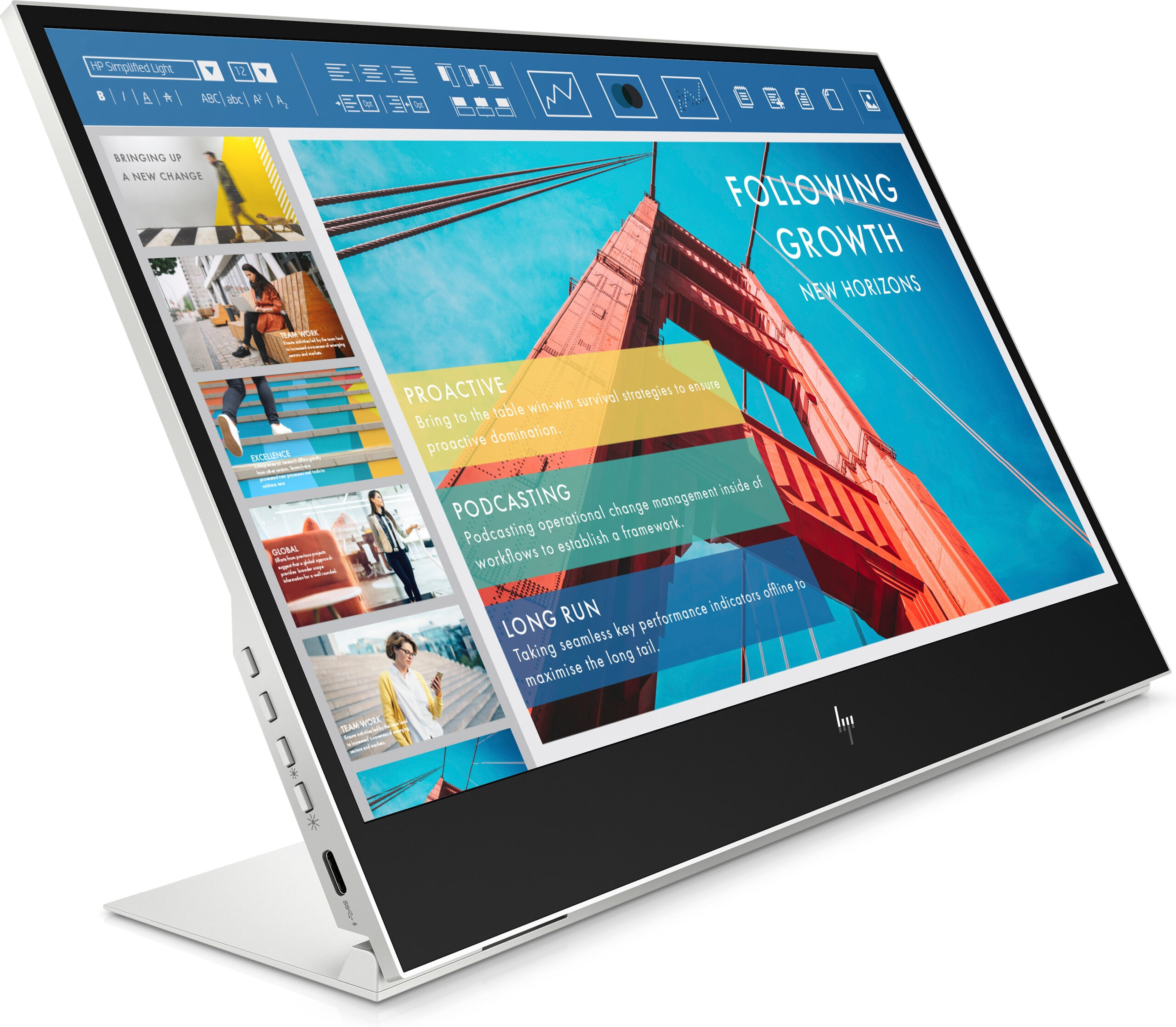 HP E-Series Przenośny monitor E14 G4 - obrazek 3