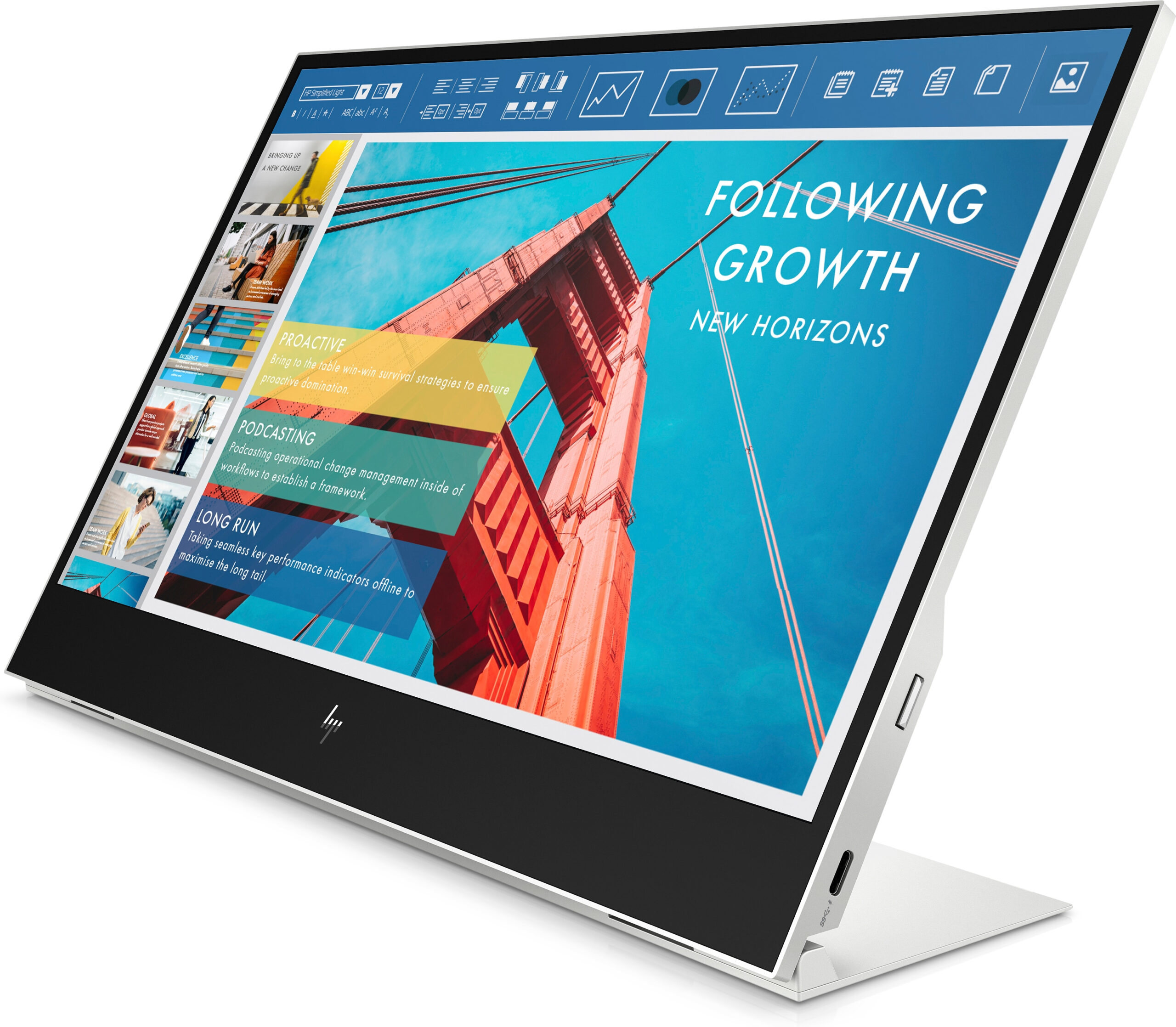 HP E-Series Przenośny monitor E14 G4 - obrazek 2