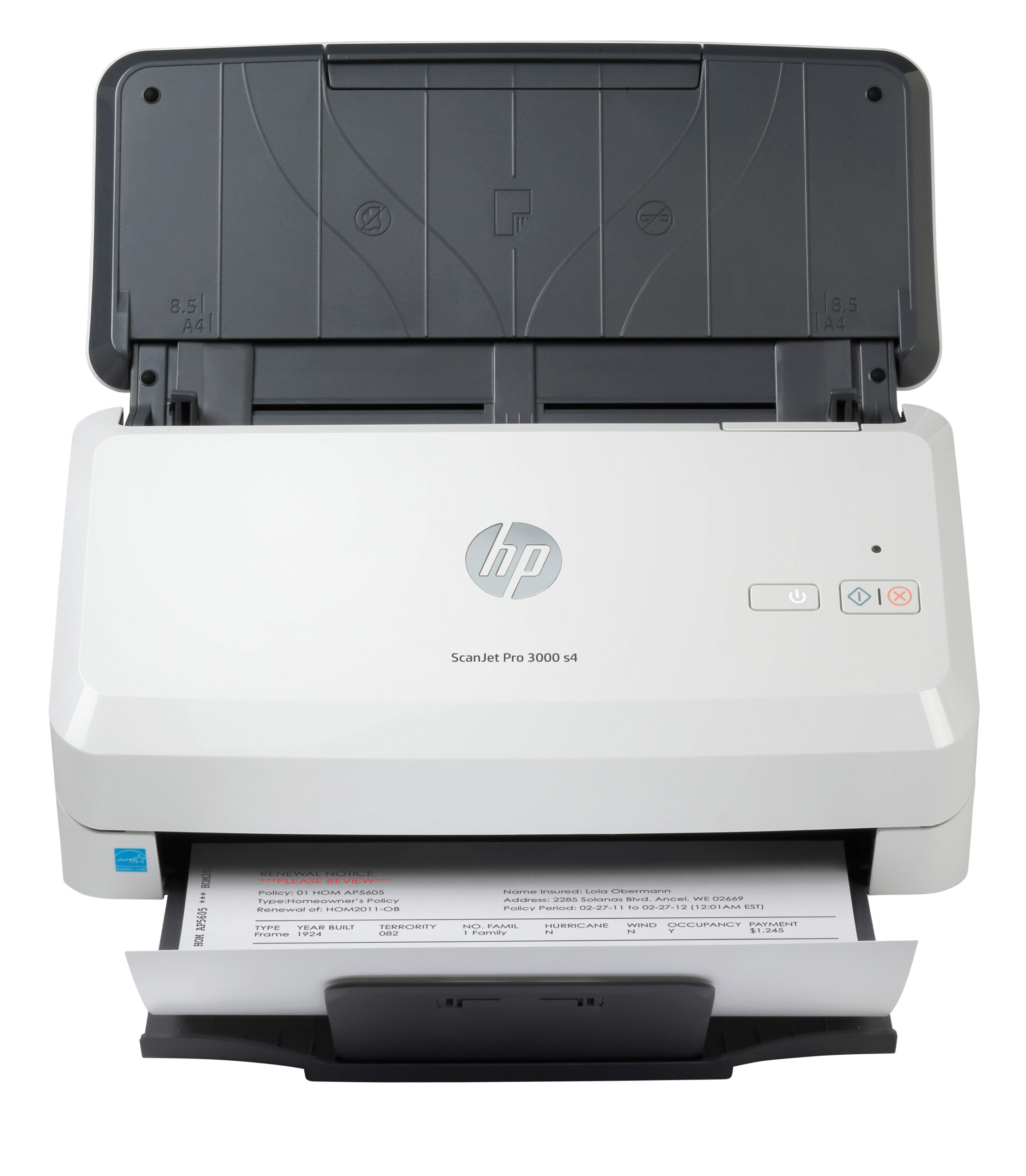 HP ScanJet Pro 3000 s4 Skaner z podajnikiem 600 x 600 DPI A4 Czarny, Biały