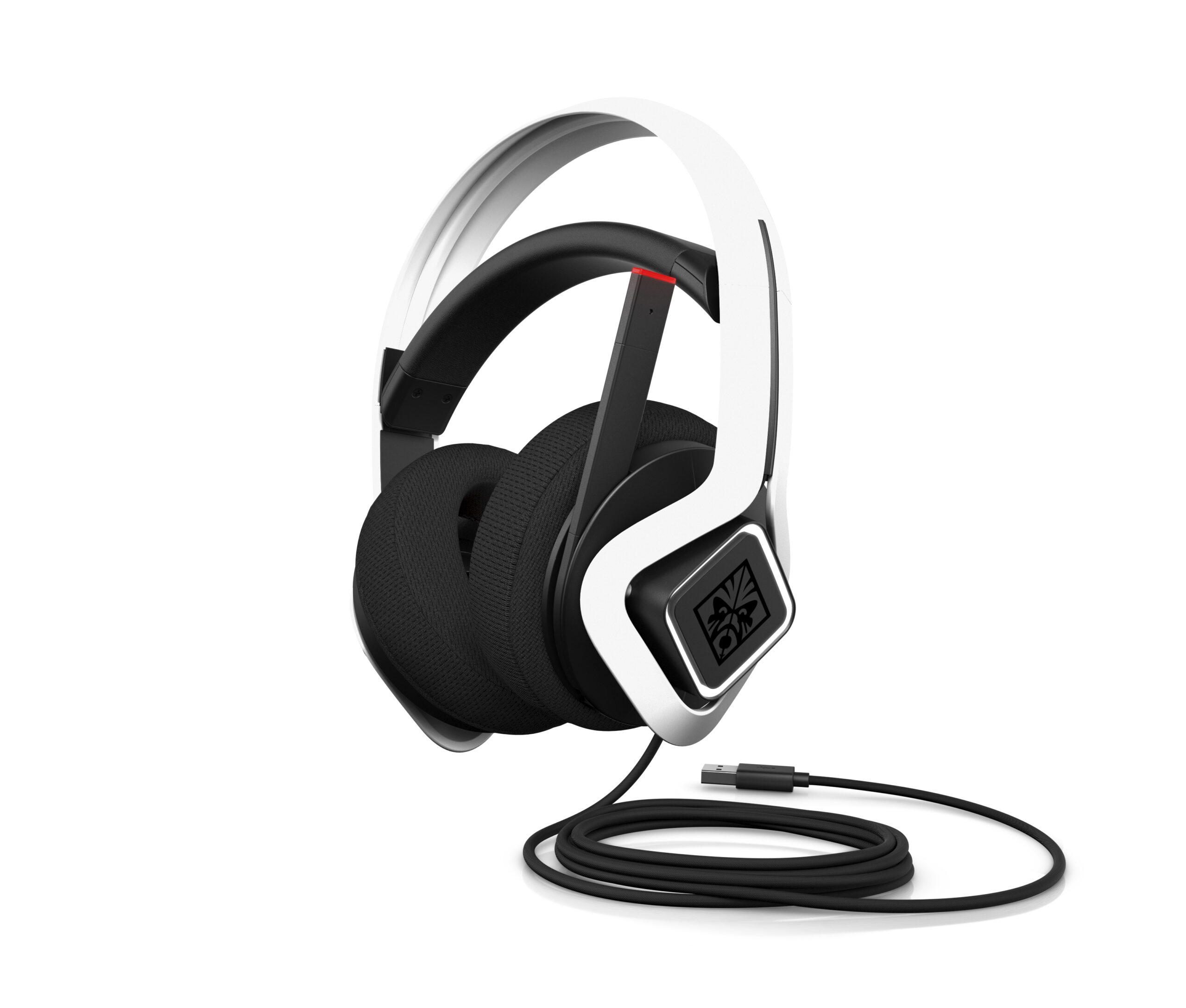 HP 6MF36AA Zestaw słuchawkowy Przewodowa Opaska na głowę Gaming USB Typu-A Biały