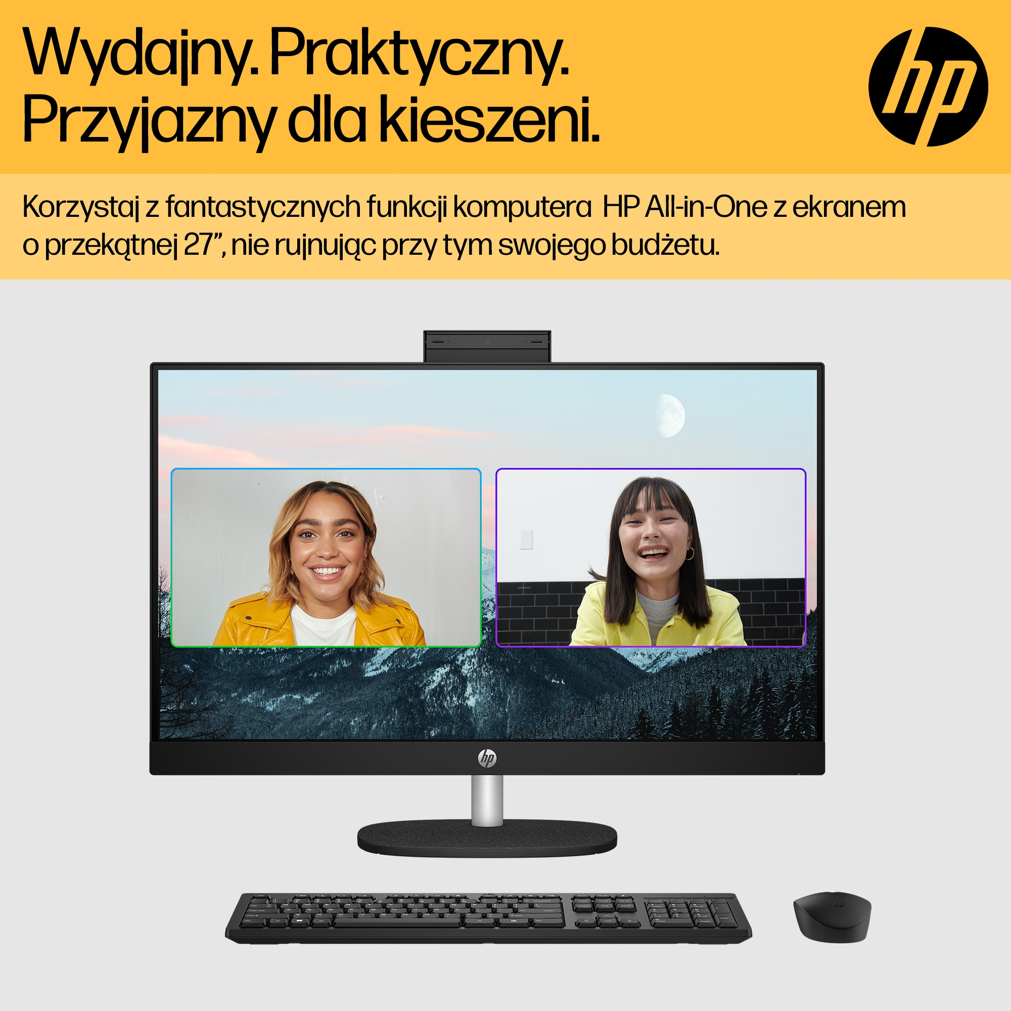 HP 27-cr0204nw AMD Ryzen™ 7 7730U 68,6 cm (27") 1920 x 1080 px All-in-One PC 16 GB DDR4-SDRAM 512 GB SSD Free DOS Wi-Fi 6 (802.11ax) Biały - obrazek 2