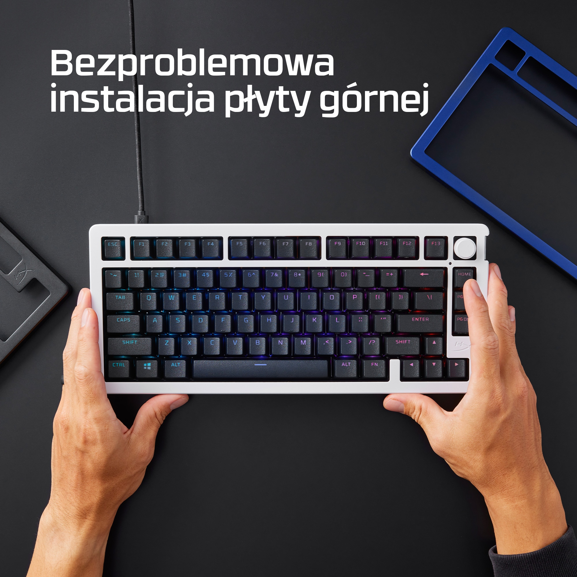 Płyta górna HyperX Alloy Rise – biała - obrazek 5