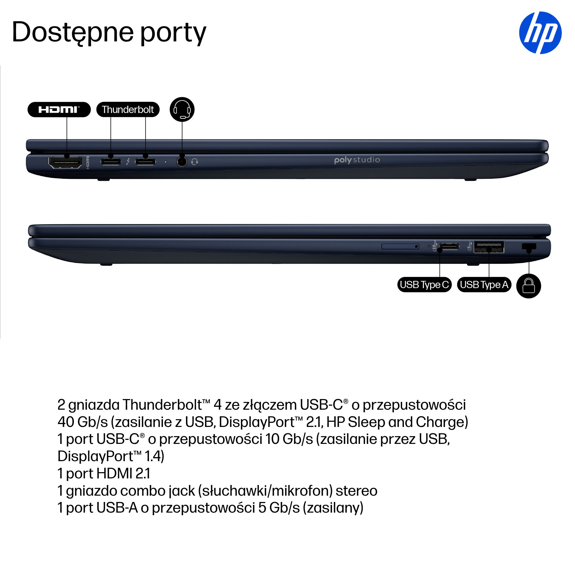 HP EliteBook Ultra G1i - Ultra 7 268V | 14" OLED | 32GB | 1TB | W11P - obrazek 5