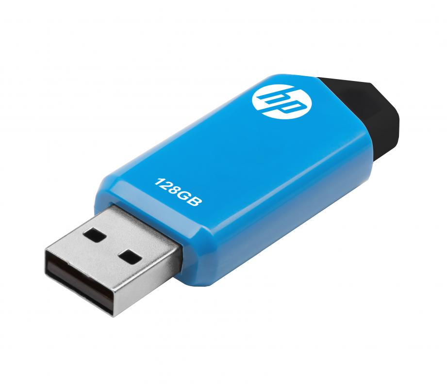 HP v150w pamięć USB 128 GB USB Typu-A 2.0 Czarny, Niebieski - obrazek 2