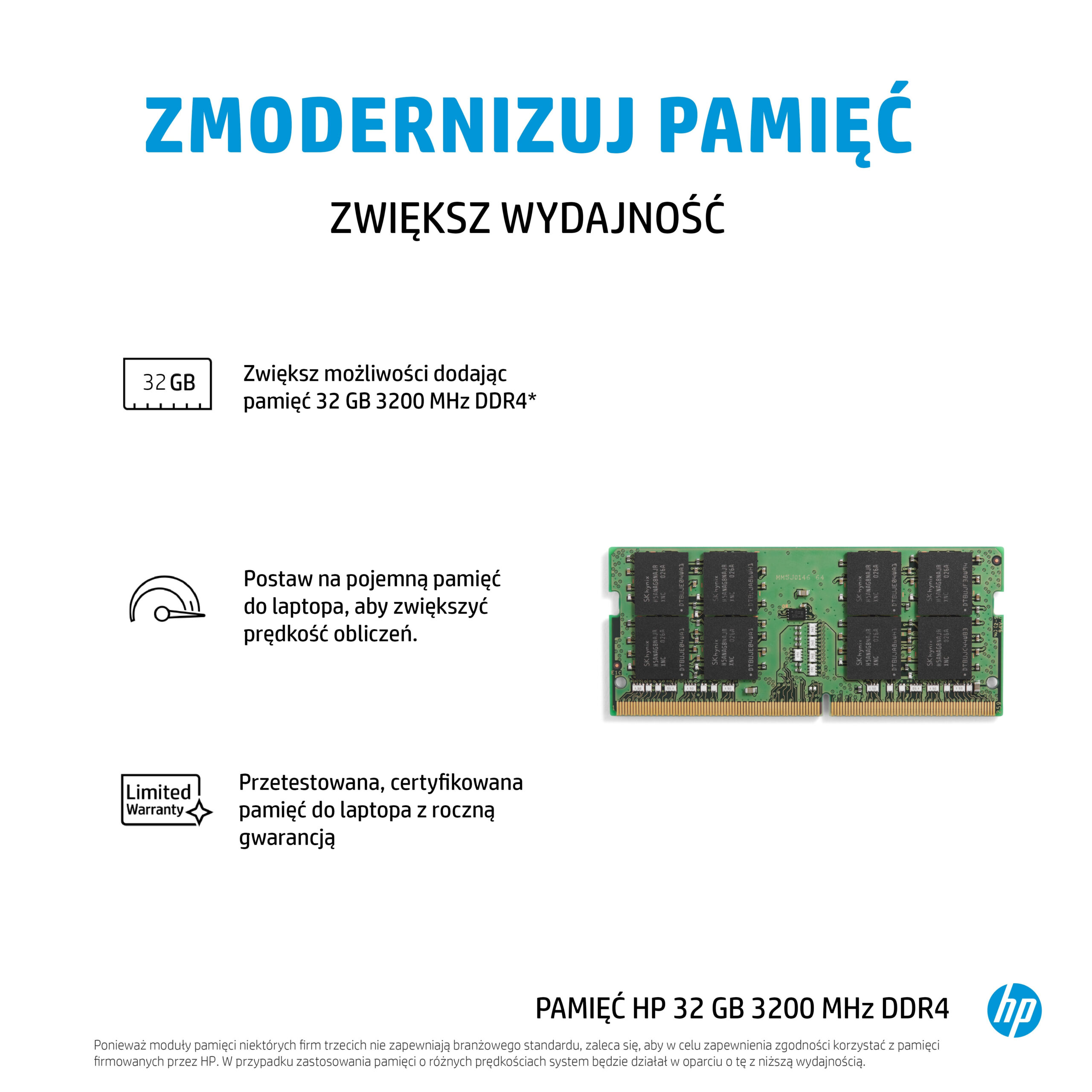 HP 4S967AA#AC3 moduł pamięci 32 GB DDR4 260-pin SO-DIMM - obrazek 2