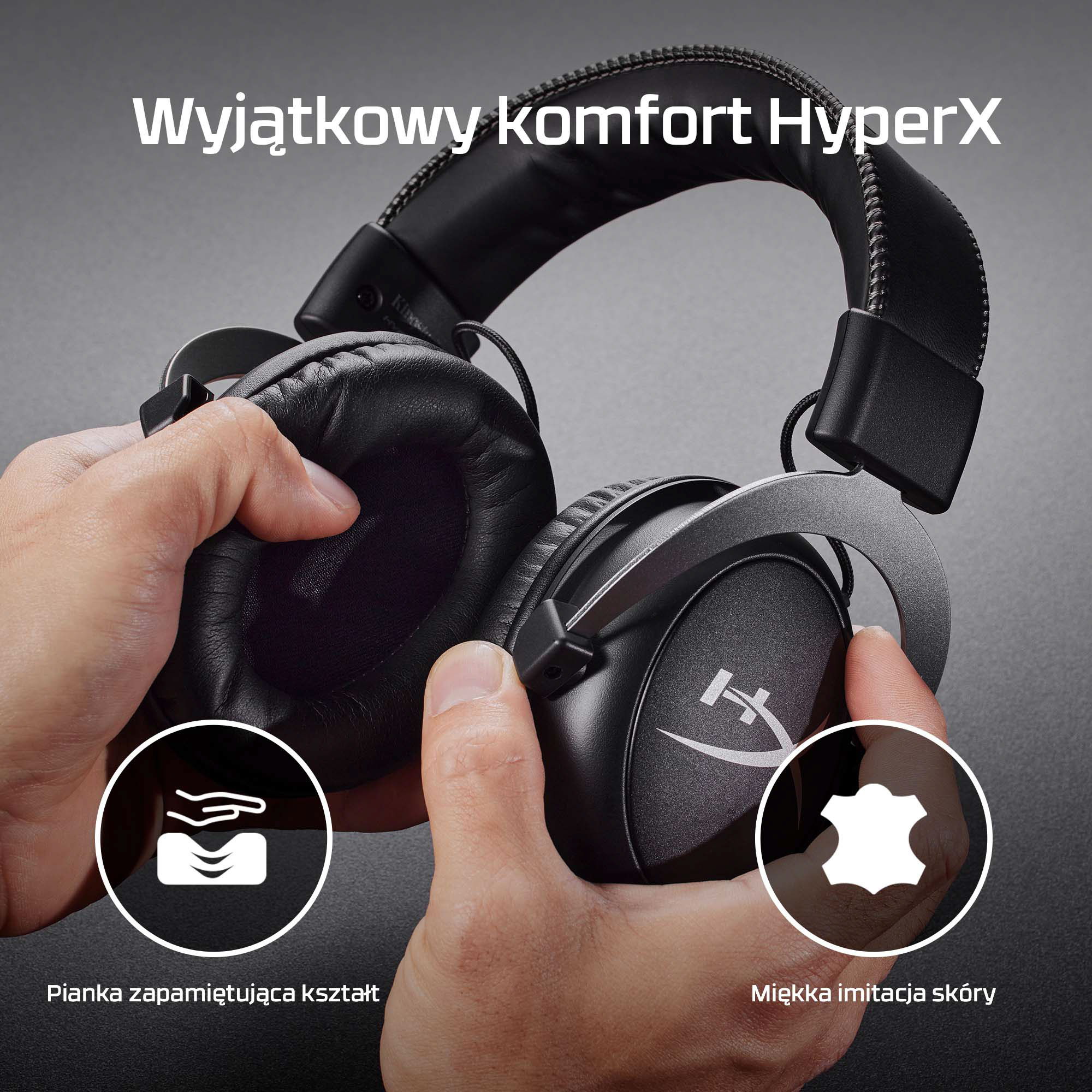 HyperX Cloud II – zestaw słuchawkowy do gier (czarno-czerwony) - obrazek 4