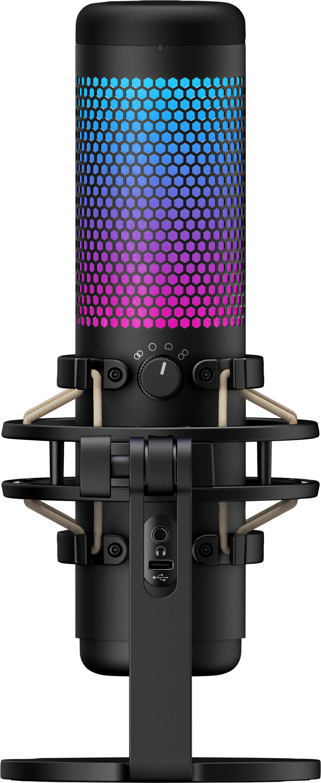 HyperX QuadCast S – mikrofon USB (czarno-szary) – podświetlenie RGB - obrazek 3