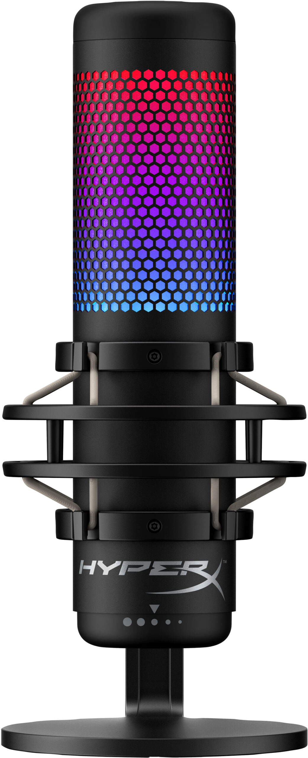 HyperX QuadCast S – mikrofon USB (czarno-szary) – podświetlenie RGB