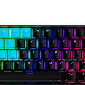Gumowe nakładki na klawisze HyperX – zestaw akcesoriów do gier – niebieskie (układ US)