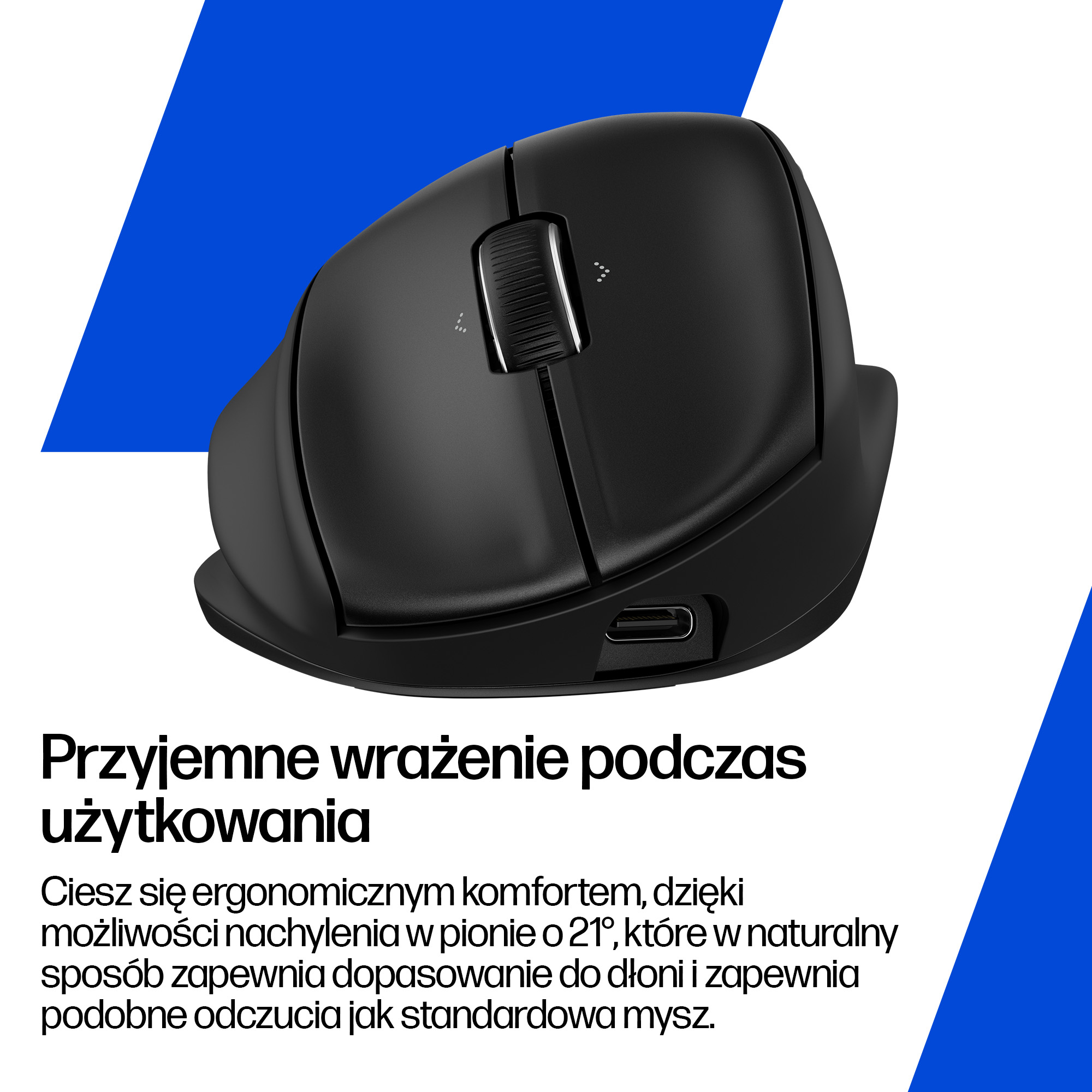 HP Ergonomiczna mysz Tilt 720M - obrazek 2