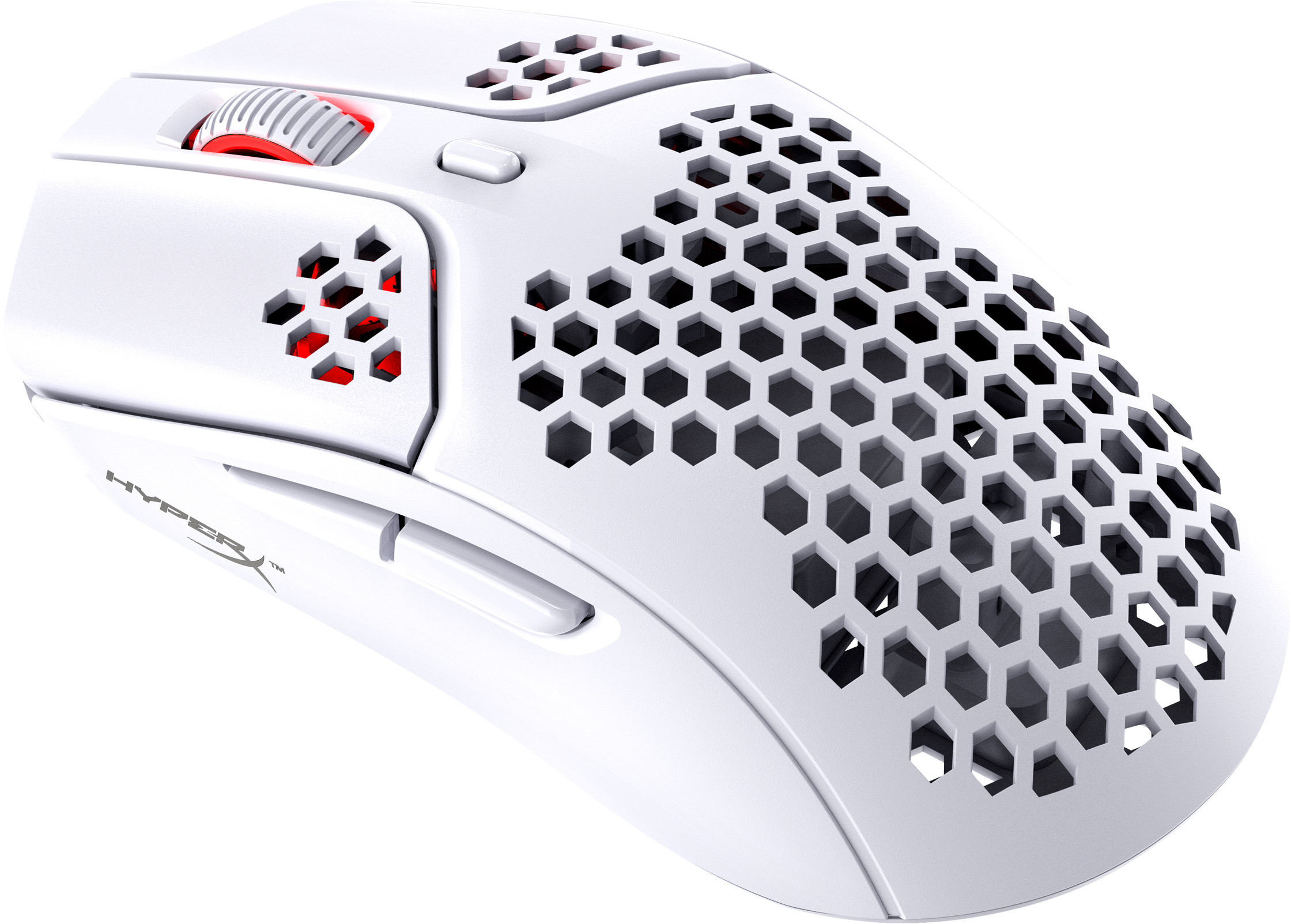 HyperX Pulsefire Haste – bezprzewodowa mysz dla graczy (biała) - obrazek 2