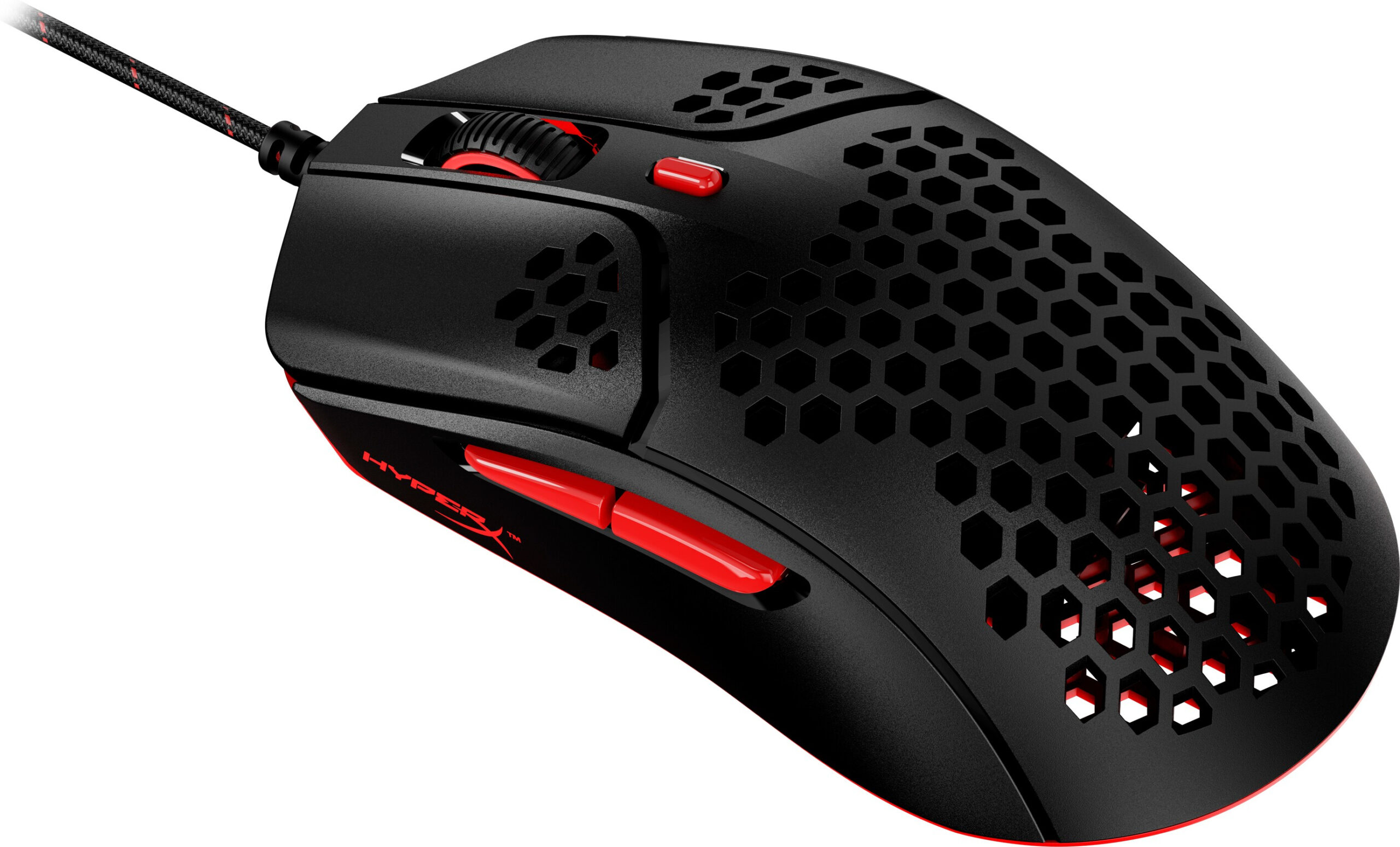 HyperX Pulsefire Haste – mysz do gier (czarno-czerwona) - obrazek 2