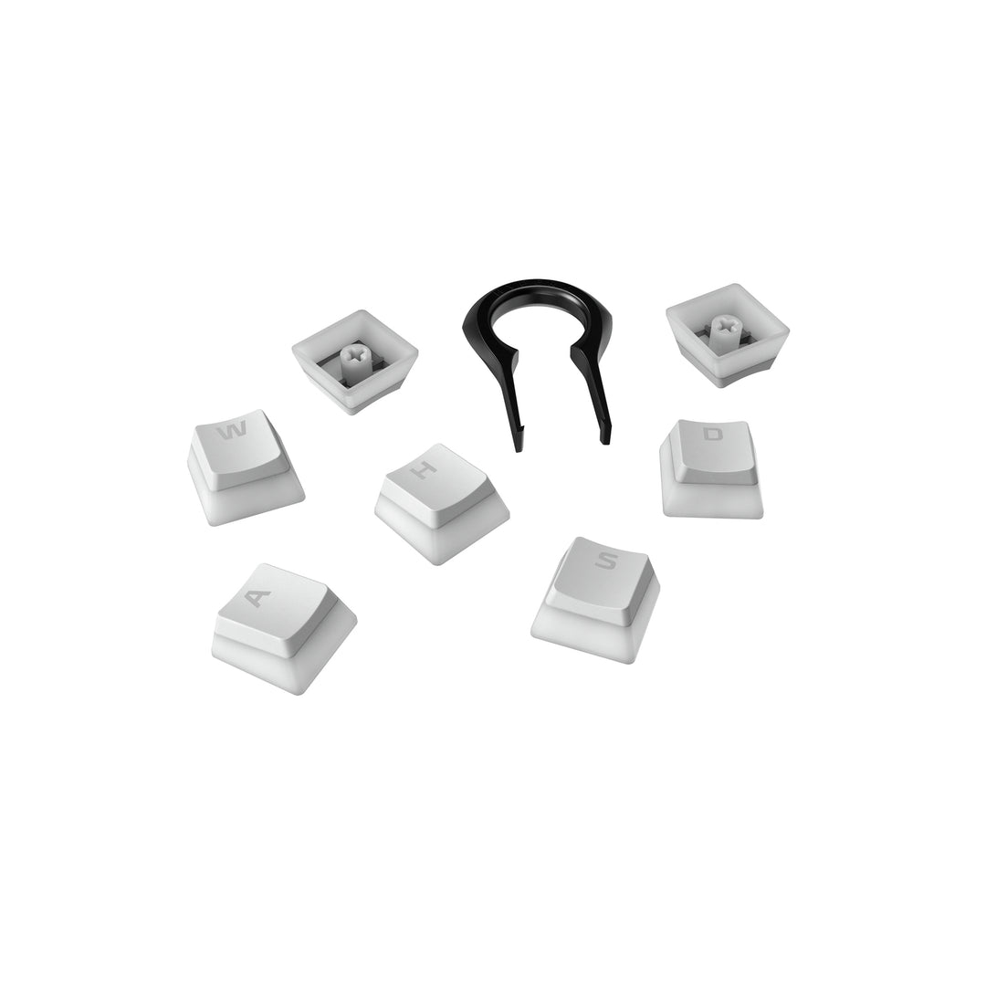 HyperX Klawisze Pudding – kompletny zestaw kluczy – PBT – biały (układ USA)