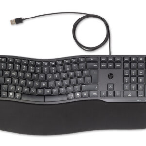 Klawiatura HP 480 Comfort przewodowa 100% czarna (8T6M1AA)