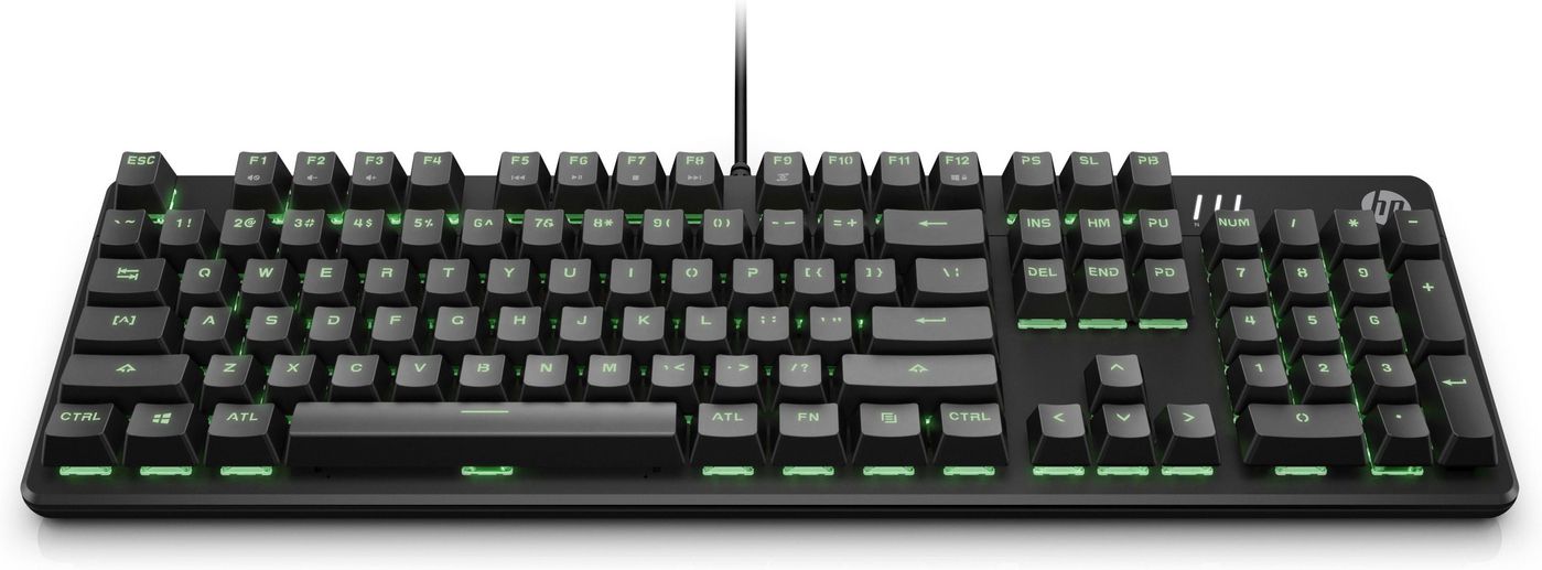 HP Pavilion Gaming 550 Keyboar Pavilion Gaming 550, Full-size (100%), USB, Mechanical, QWERTY, RGB LED, Black