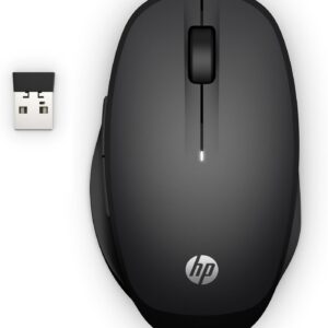 HP Dual Mode Black Mouse 300 E Dual Mode, Right-hand,  Optical, RF Wireless+Bluetooth, 3600 DPI, Black