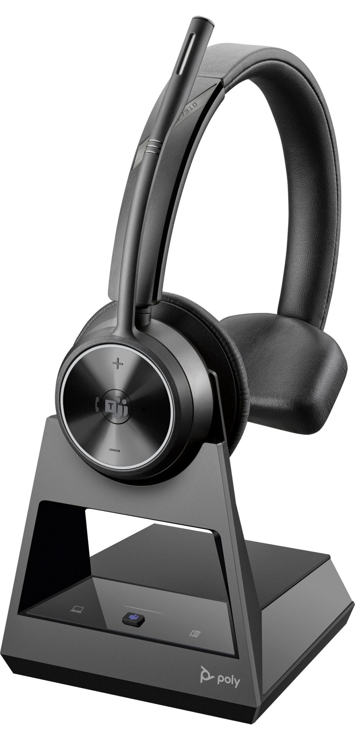 Poly Savi 7310 UC Monaural Microsoft Teams Certified DECT 1880-1900 MHz Headset EMEA - INTL English Loc Euro plug