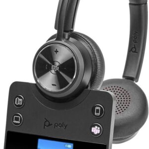 Poly Savi 7420 Office Stereo Microsoft Teams Certified DECT 1880-1900 MHz Headset EMEA - INTL English Loc  Euro plug