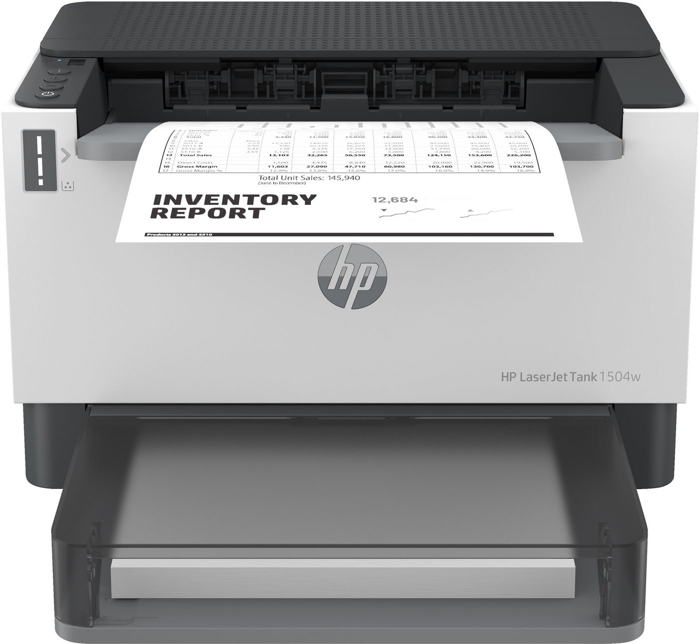 HP LaserJet Drukarka Tank 1504w, Czerń i biel, Drukarka do Firma, Drukowanie, Niewielkie wymiary; Energooszczędność; Dwuzakresowa sieć Wi-Fi